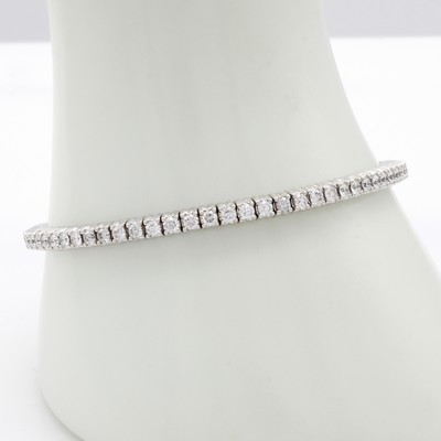 Image Flexibler Armreif mit Brillanten, WG 750/000, 70 Brill. zus. ca. 3.25 ct feines ...