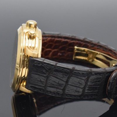 27127476c - QUINTING seltener Armbandchronograph mit mysterieuser Zeitanzeige in GG 750/000, quarz, ...