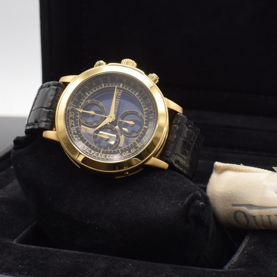 27127476k - QUINTING seltener Armbandchronograph mit mysterieuser Zeitanzeige in GG 750/000, quarz, ...