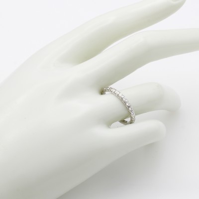 27127482a - Memoryring mit Brillanten, WG 585/000, Schiene rundum bes. m. Brill. zus. ca. 0.75 ct ...