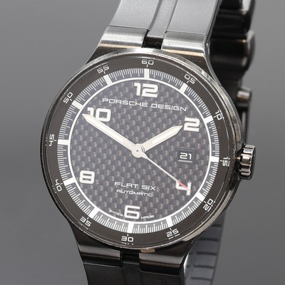 27127489a - PORSCHE DESIGN Flat Six Herrenarmbanduhr Referenz 6350.43,, Automatik, beids. vergl. ...