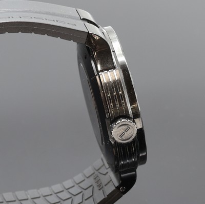 27127489c - PORSCHE DESIGN Flat Six Herrenarmbanduhr Referenz 6350.43,, Automatik, beids. vergl. ...