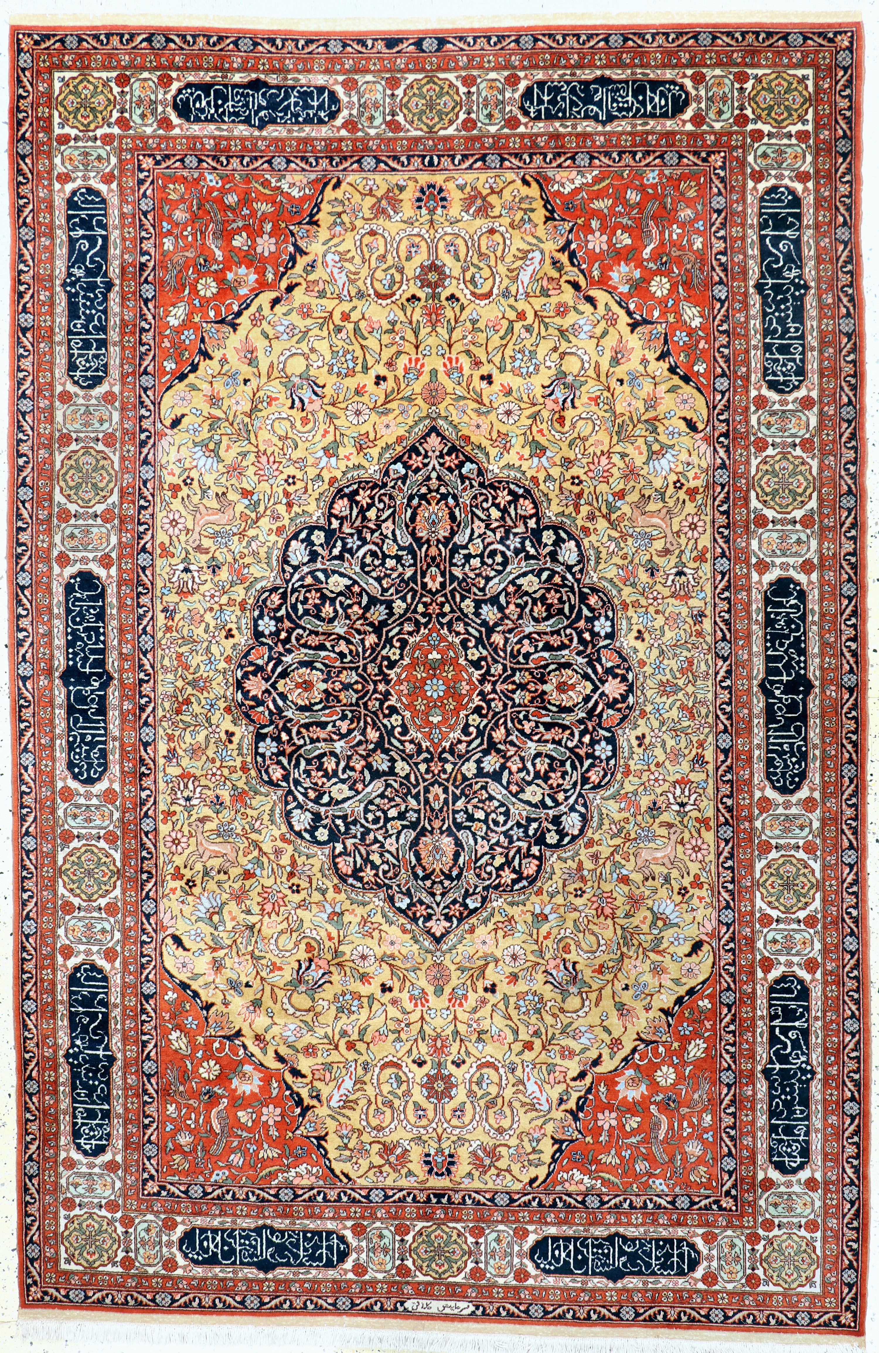 Image 27127629 - Isparta, sign. Türkei, Mitte 20.Jhd., Wolle auf Baumwolle, ca. 310 x 200 cm, EHZ: 2-3 ...