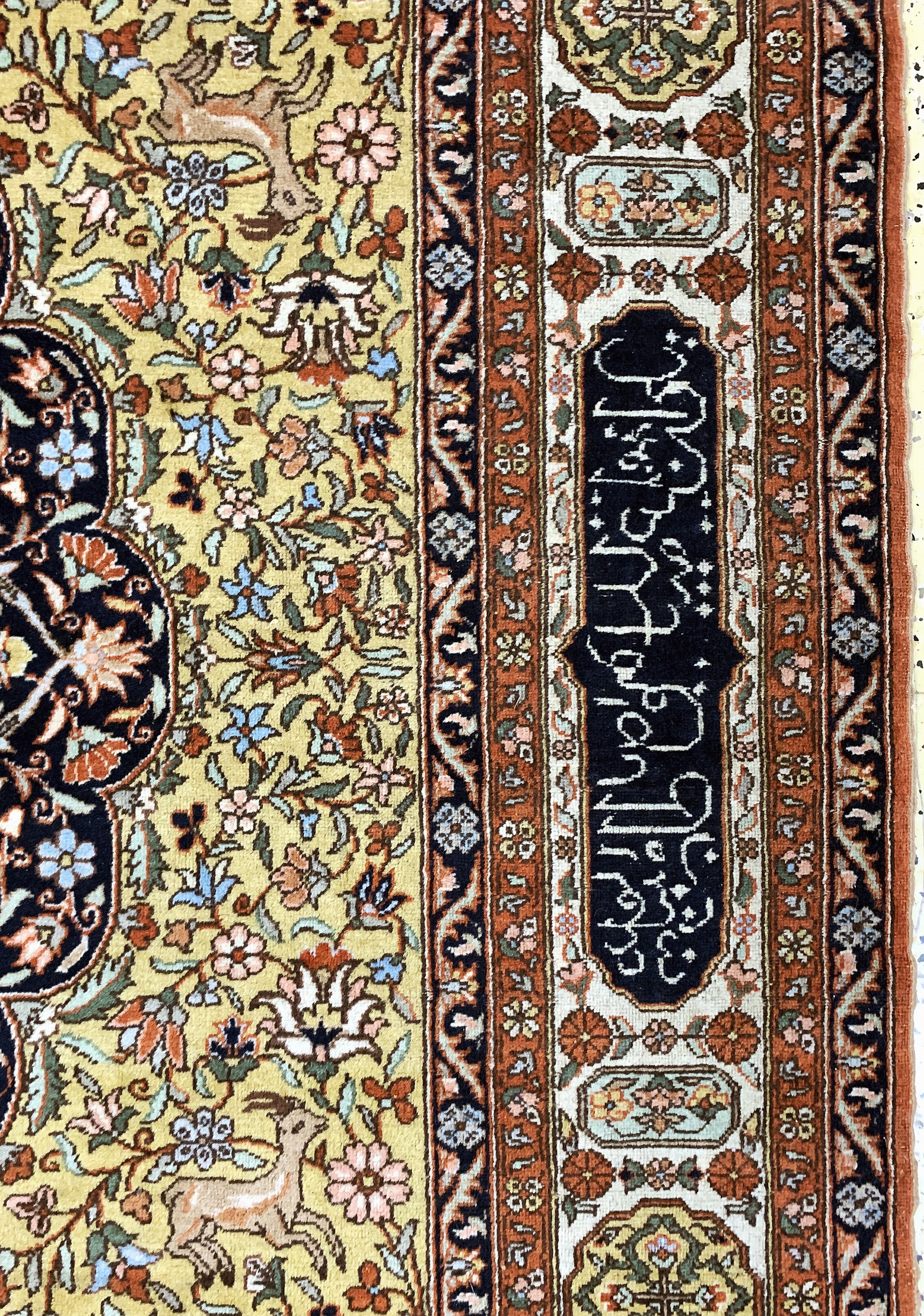 Detail e: Isparta, sign. Türkei, Mitte 20.Jhd., Wolle auf Baumwolle, ca. 310 x 200 cm, EHZ: 2-3