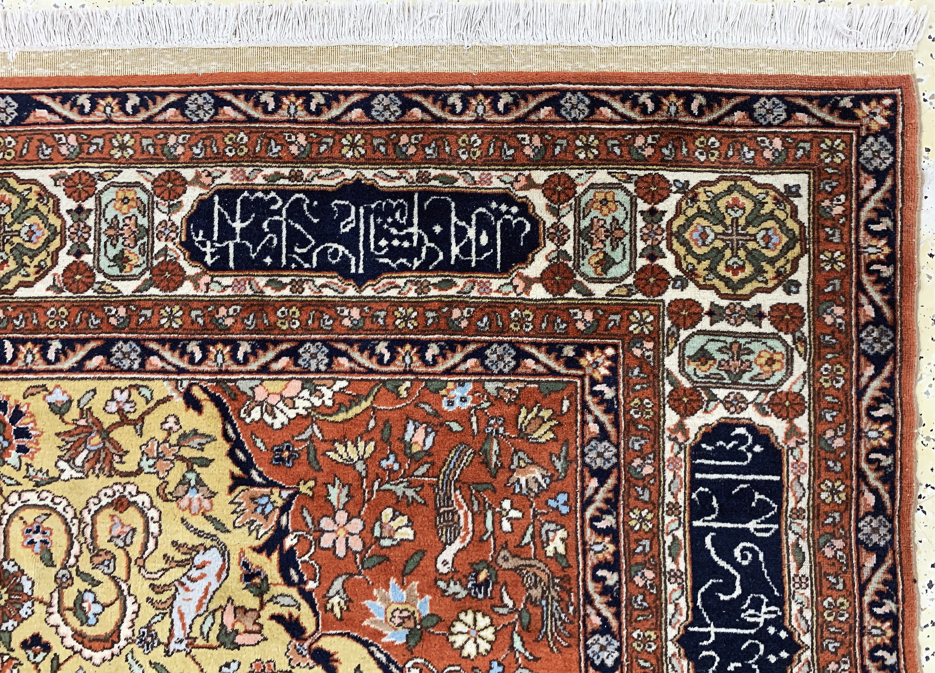 Detail f: Isparta, sign. Türkei, Mitte 20.Jhd., Wolle auf Baumwolle, ca. 310 x 200 cm, EHZ: 2-3