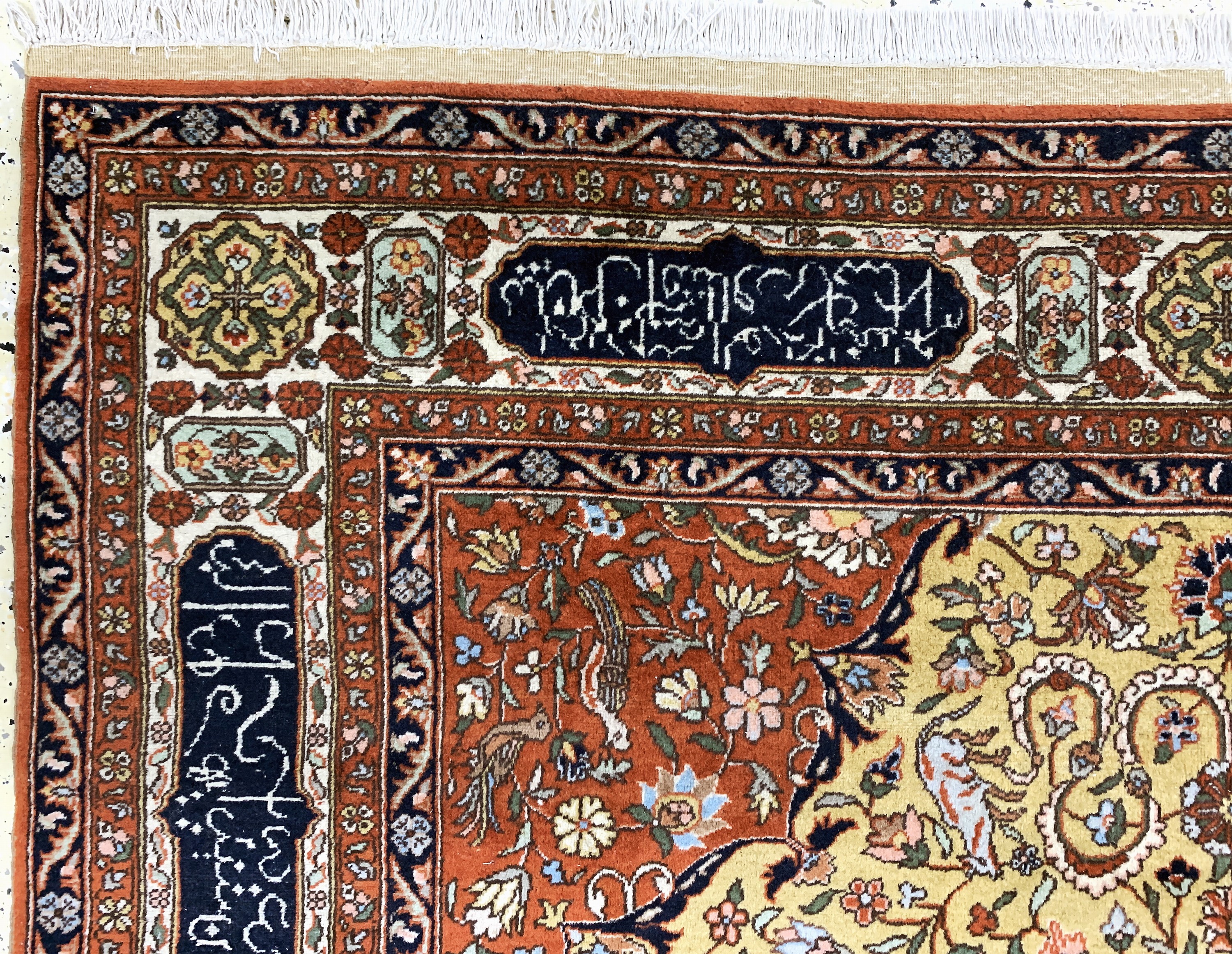 Detail g: Isparta, sign. Türkei, Mitte 20.Jhd., Wolle auf Baumwolle, ca. 310 x 200 cm, EHZ: 2-3