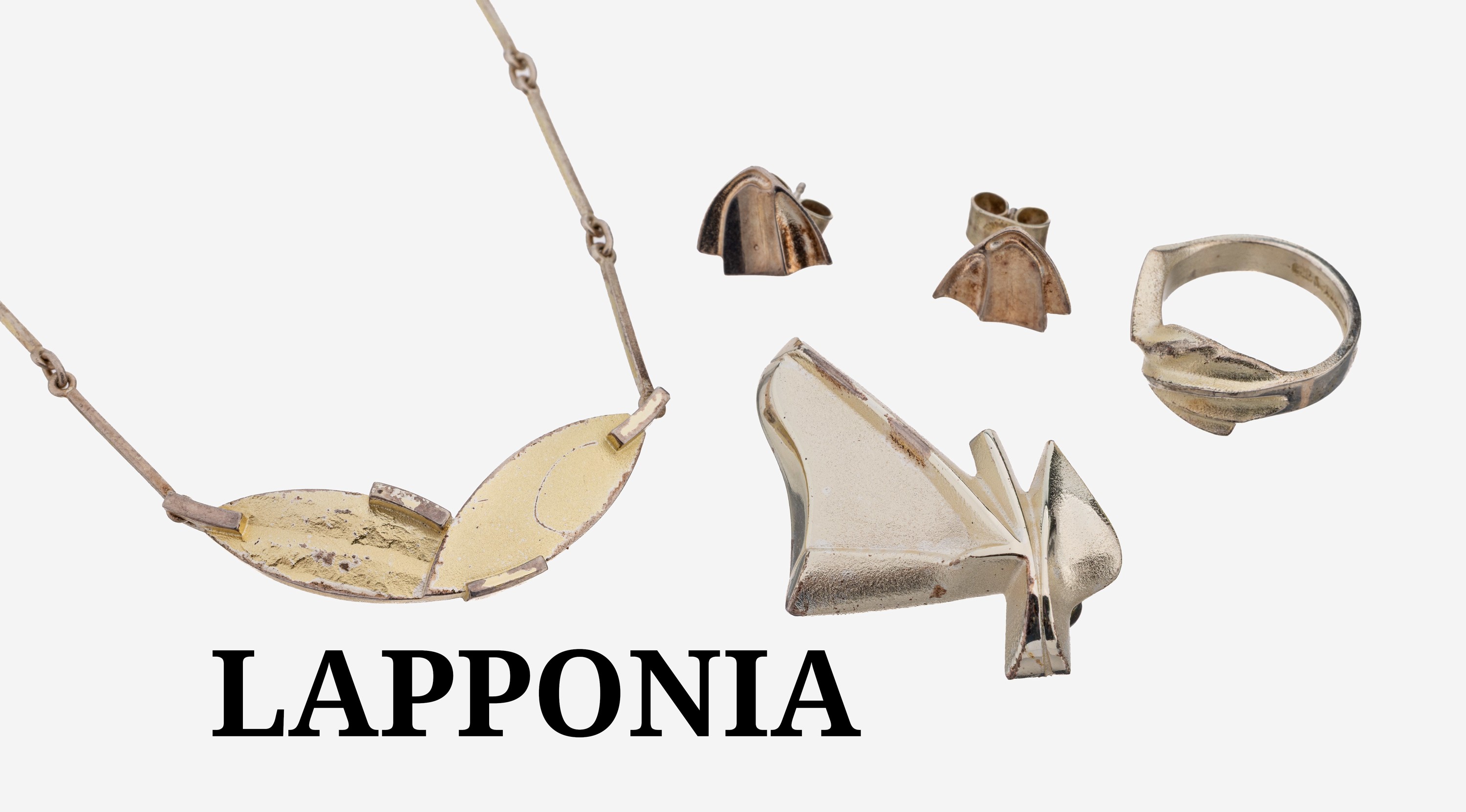 Image 27127631 - LAPPONIA Schmuckset, 925er Silber, best. aus: 1 Ring, RW 54, 1996, 1 Brosche, 1995, 1 ...