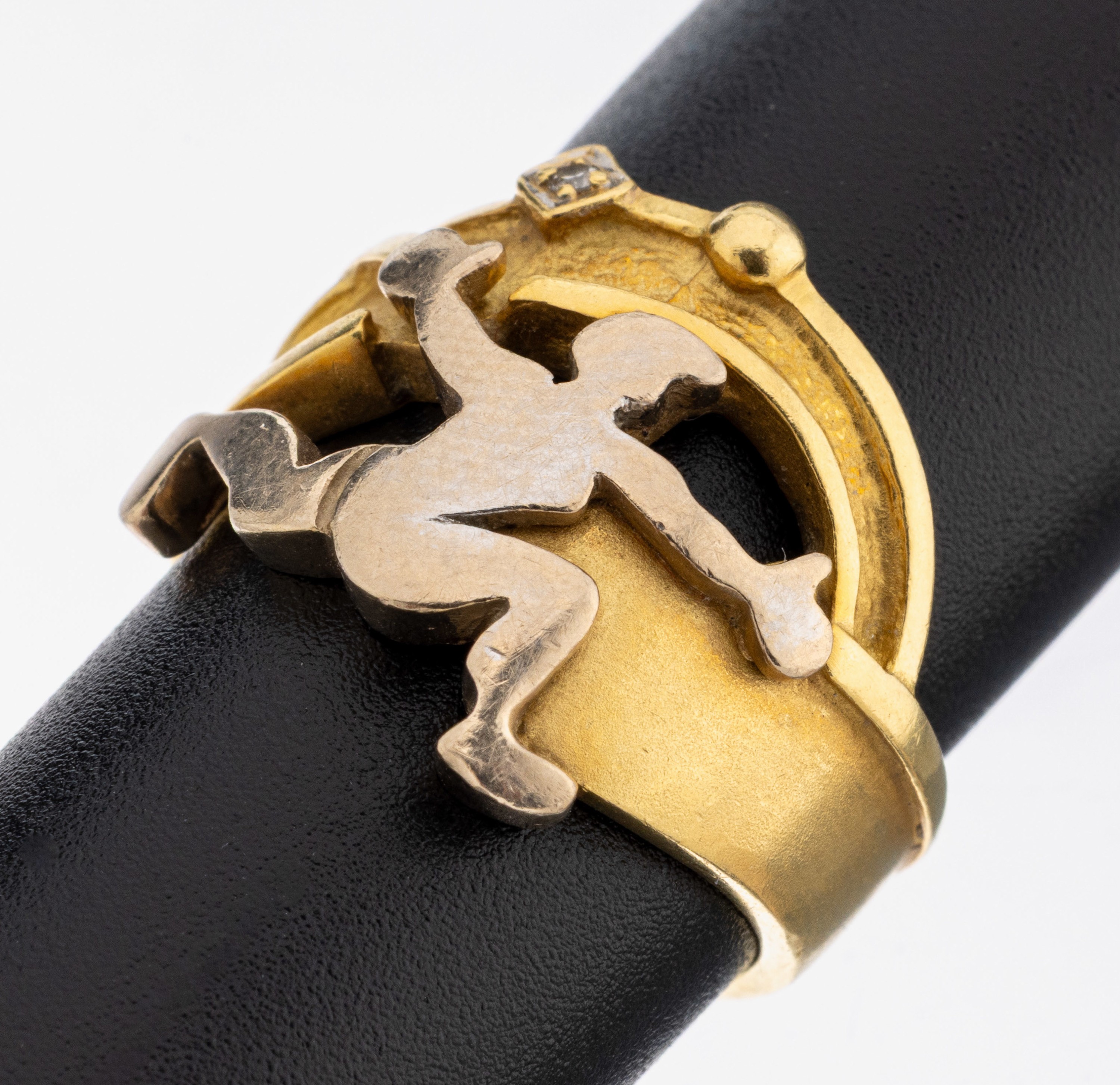 Image 27127643 - 18 kt Gold Brillant-Ring, GG/WG 750/000, qualitätvolle Verarbeitung, figürliche ...