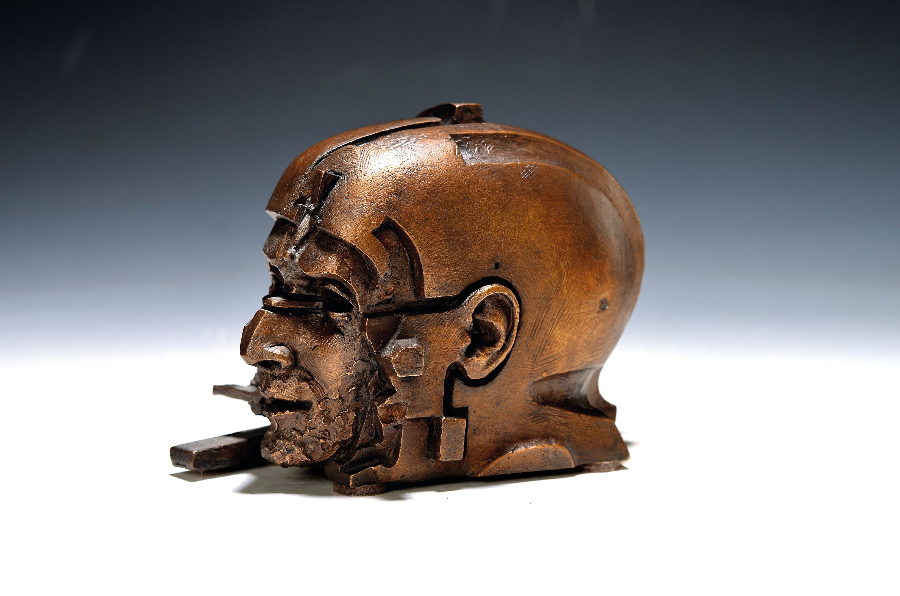 Image 27127672 - Gunther Stilling, 1943 Srpski - 2024 HeilbronnPlastik/Bronzefigur, patiniert, ´Kopf´, ...