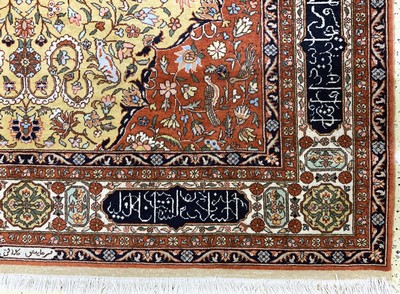27127629a - Isparta, sign. Türkei, Mitte 20.Jhd., Wolle auf Baumwolle, ca. 310 x 200 cm, EHZ: 2-3 ...