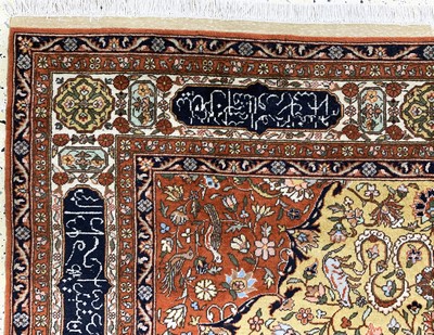 27127629g - Isparta, sign. Türkei, Mitte 20.Jhd., Wolle auf Baumwolle, ca. 310 x 200 cm, EHZ: 2-3 ...