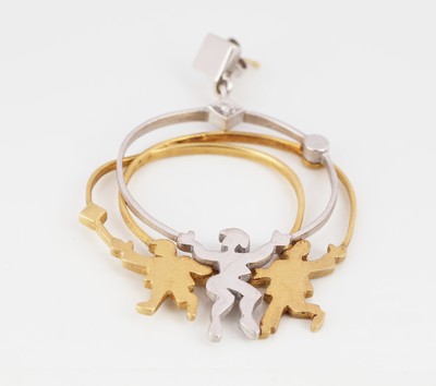 27127642a - Einzelner 18 kt Gold Brillant-Ohrstecker, GG/WG 750/000, qualitätvolle Verarbeitung, ...
