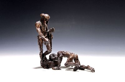 27127674k - Gunther Stilling, 1943 Srpski - 2024 HeilbronnPlastik/Bronzefigur, patiniert, St. Martin ...