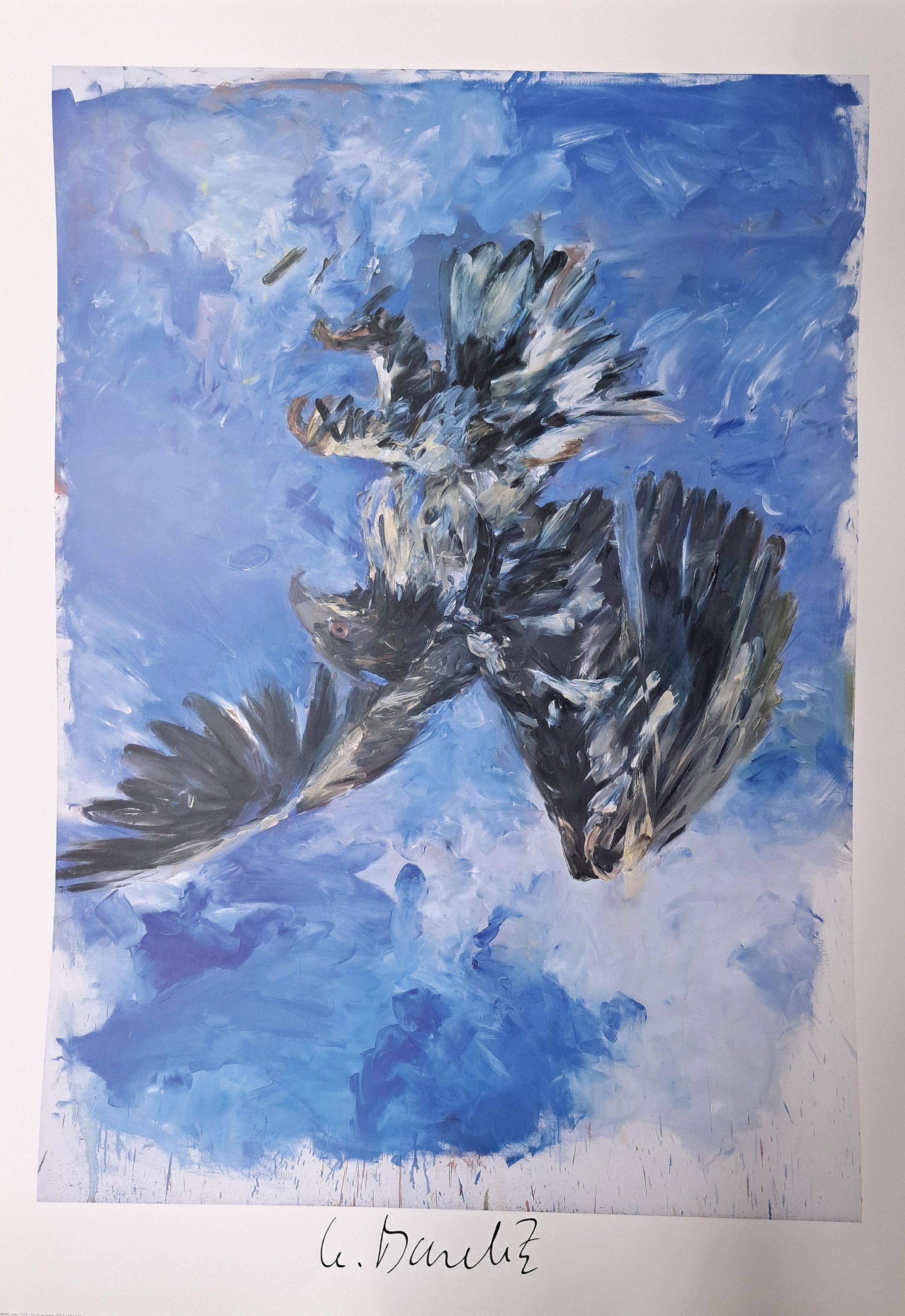 Image 27127757 - Georg Baselitz, 1938-2026, ´Adler´, Kunstdruck Edition 5 2007, Plakat auf dünnem ...