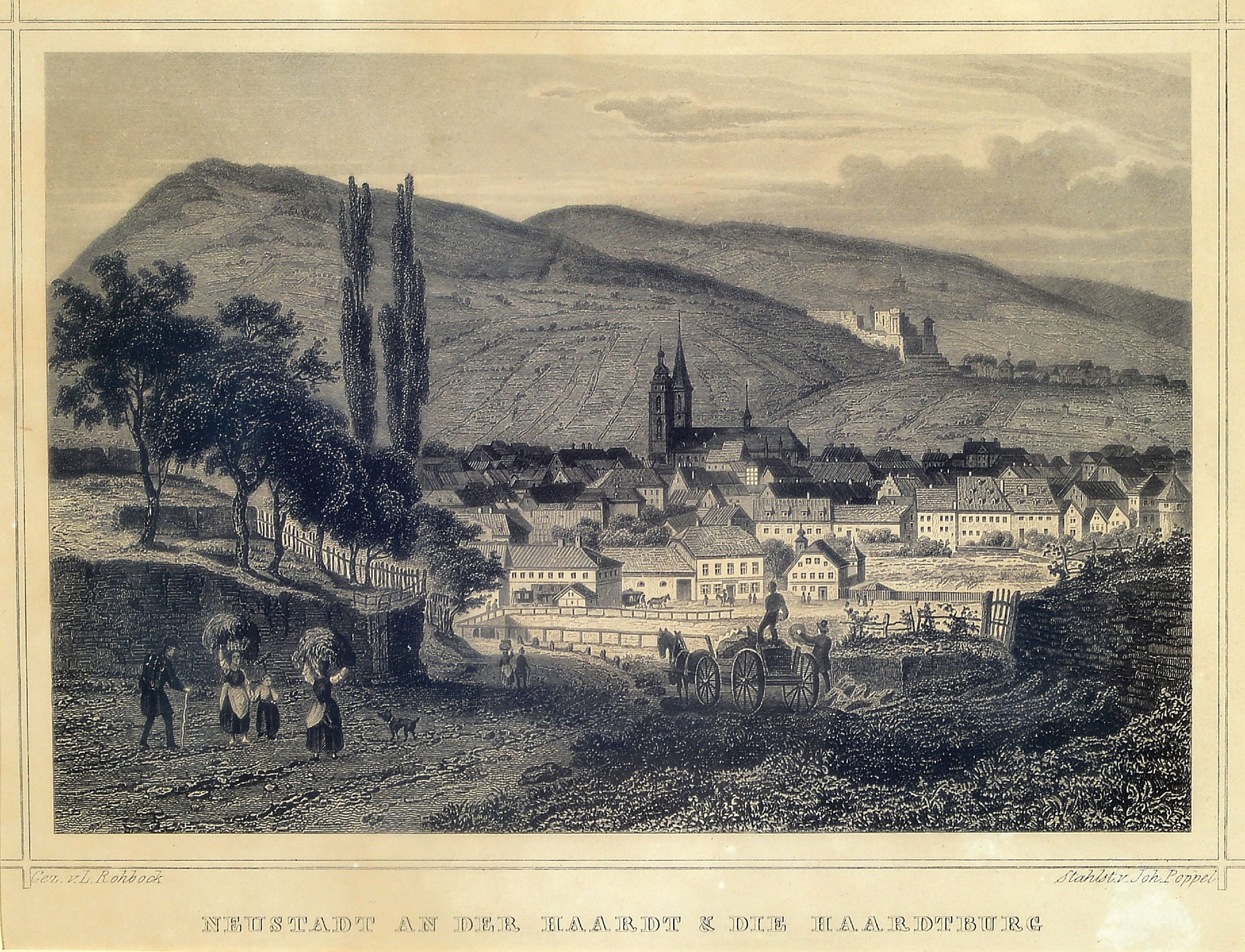 Image 27127763 - 5 Stahlstiche, 19. Jh., East Inida House, Die Börse in Paris; Dublin; Neustadt an der ...