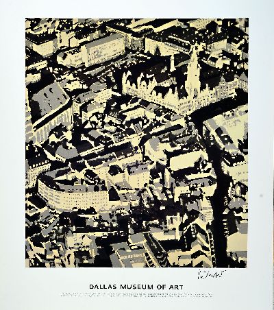 27127761k - Gerhard Richter, geb. 1932, ´Stadtbild Mü´, Dallas Museum of Art 2002, Plakat auf ...