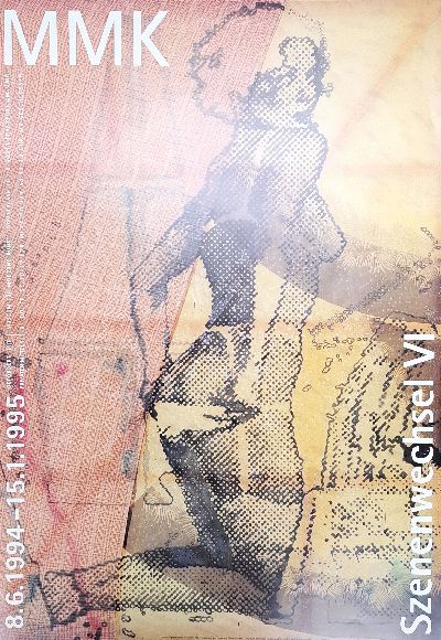 Image Sigmar Polke, 1941-2010, #´B-Mode#´ Museum Moderne Kunst Frankfurt 1994, poster, hand ...