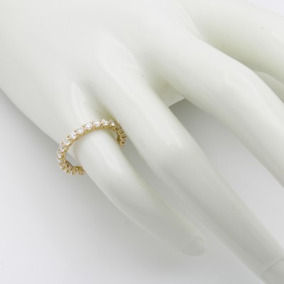 27127818a - Memoryring mit Brillanten, GG 750/000, 25 Brill. zus. ca. 1.45 ct ...