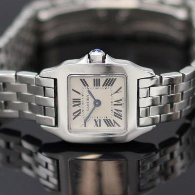 27127895a - CARTIER Santos Demoiselle Damenarmbanduhr Referenz 2698, quarz, Edelstahlgeh. inkl. ...