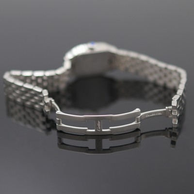 27127895b - CARTIER Santos Demoiselle Damenarmbanduhr Referenz 2698, quarz, Edelstahlgeh. inkl. ...