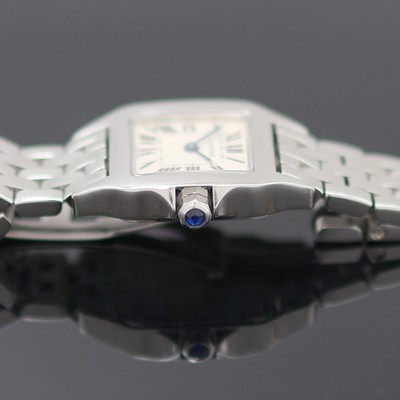 27127895c - CARTIER Santos Demoiselle Damenarmbanduhr Referenz 2698, quarz, Edelstahlgeh. inkl. ...