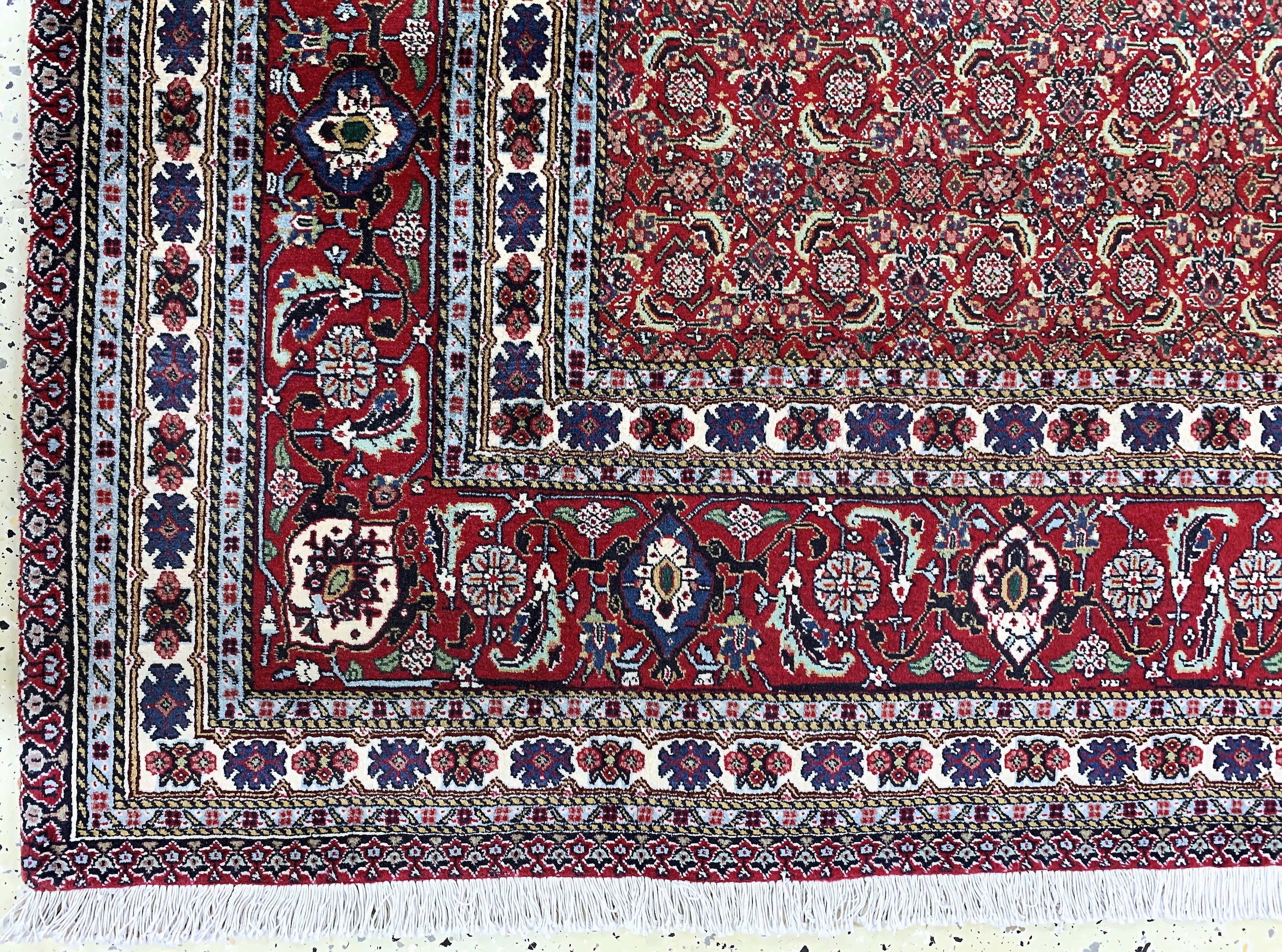 Detail b: Sarab fein, Persien, Ende 20.Jhd, Korkwolleauf Baumwolle, ca. 280 x 202 cm, EHZ: 1-2