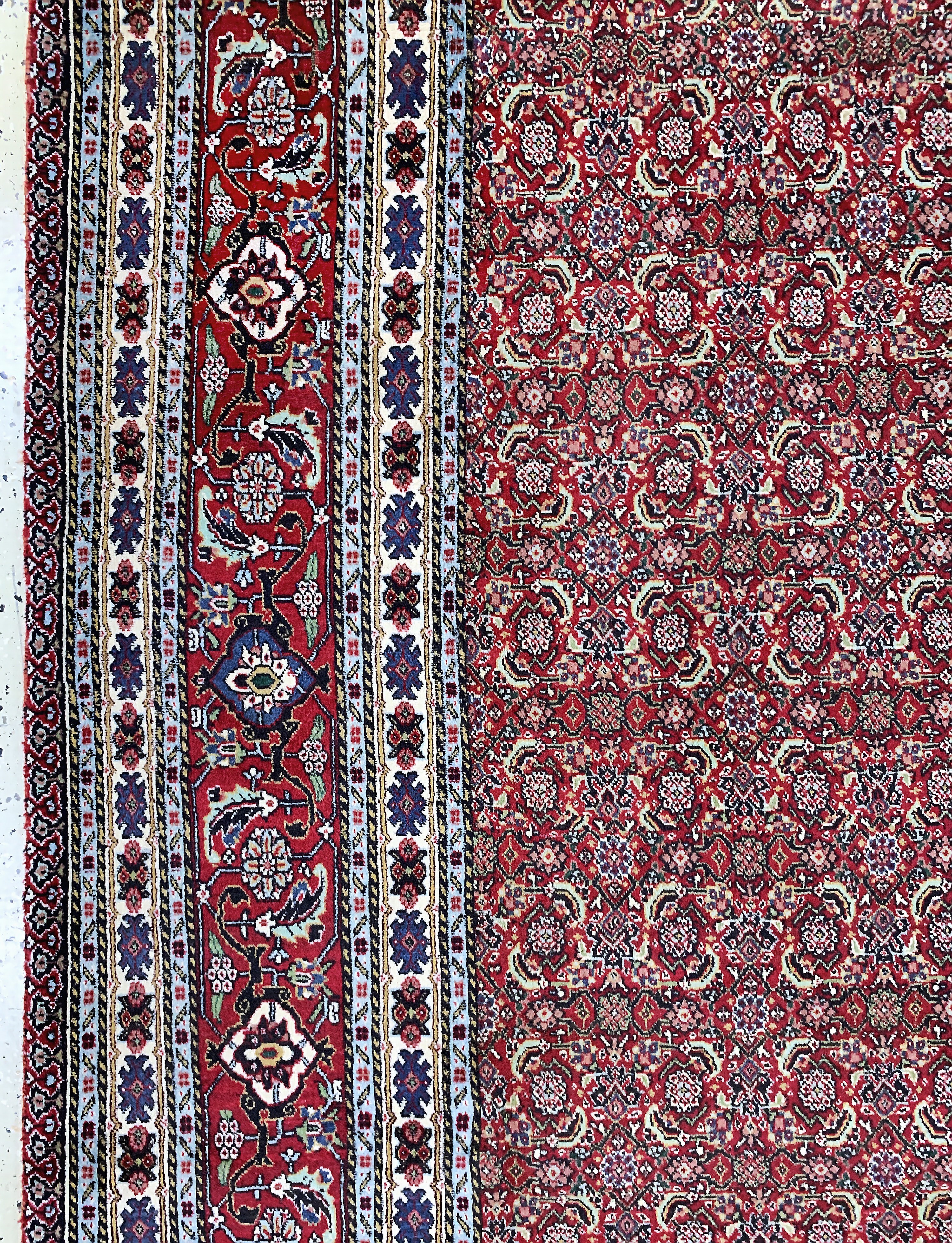 Detail c: Sarab fein, Persien, Ende 20.Jhd, Korkwolleauf Baumwolle, ca. 280 x 202 cm, EHZ: 1-2