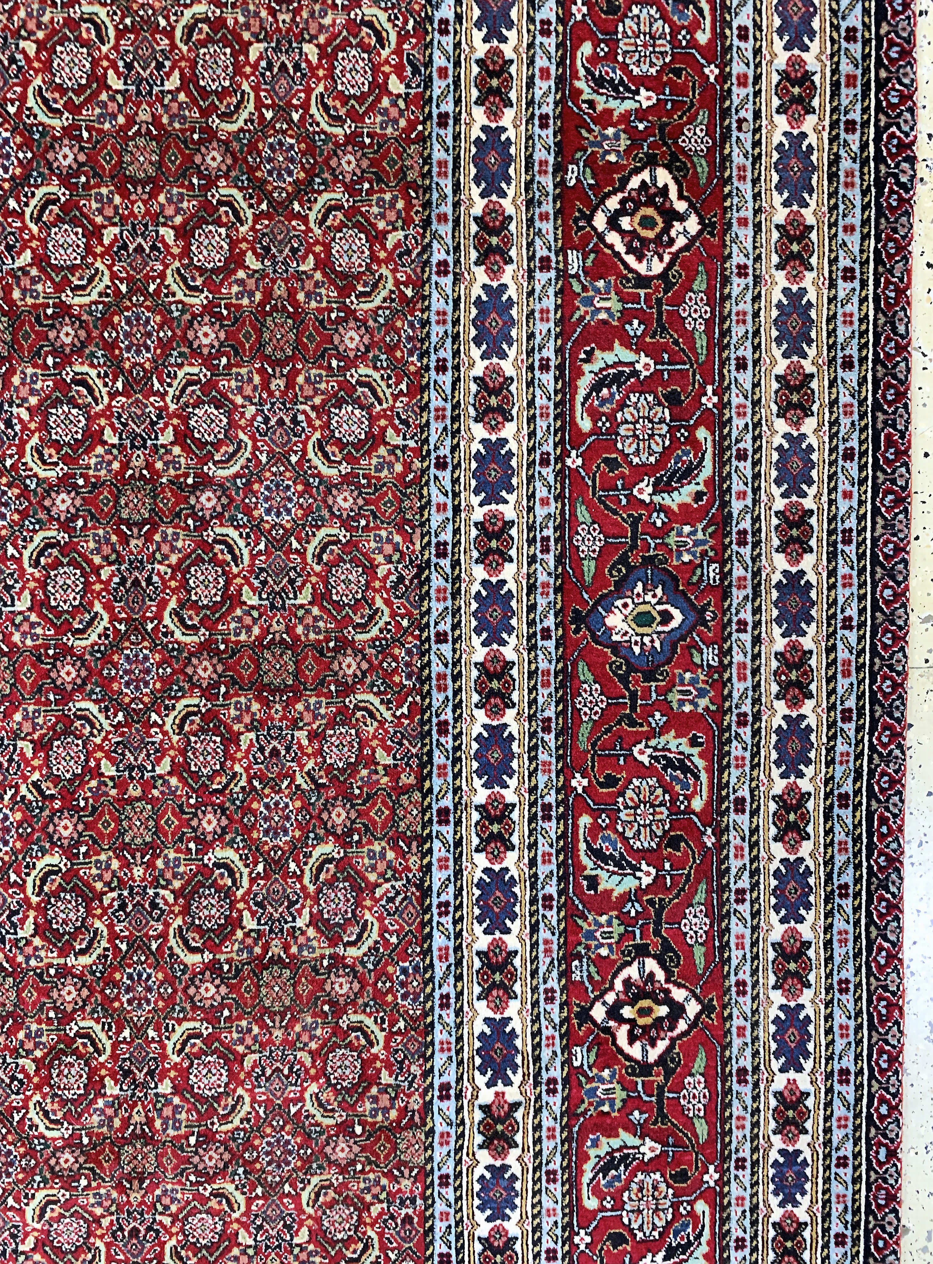 Detail d: Sarab fein, Persien, Ende 20.Jhd, Korkwolleauf Baumwolle, ca. 280 x 202 cm, EHZ: 1-2
