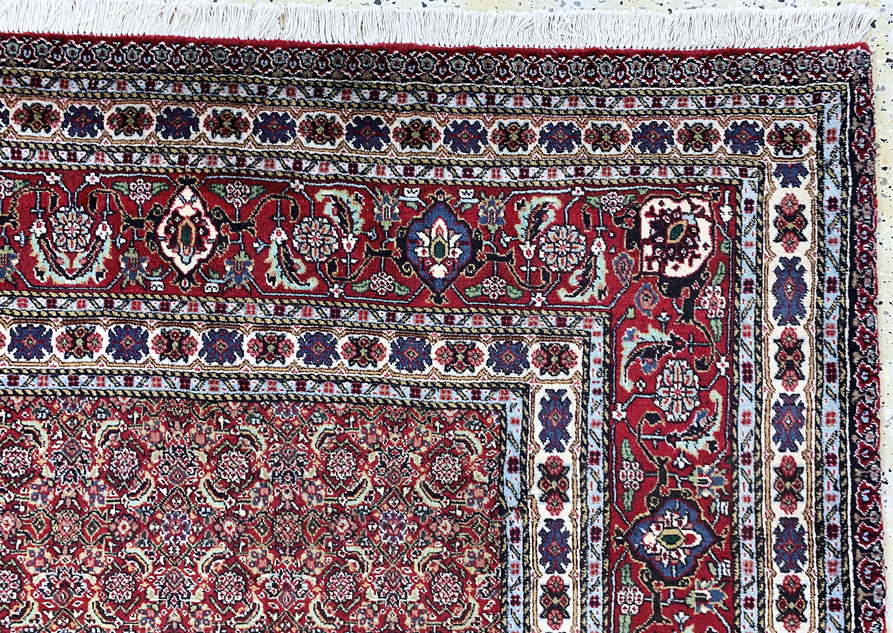 Detail e: Sarab fein, Persien, Ende 20.Jhd, Korkwolleauf Baumwolle, ca. 280 x 202 cm, EHZ: 1-2