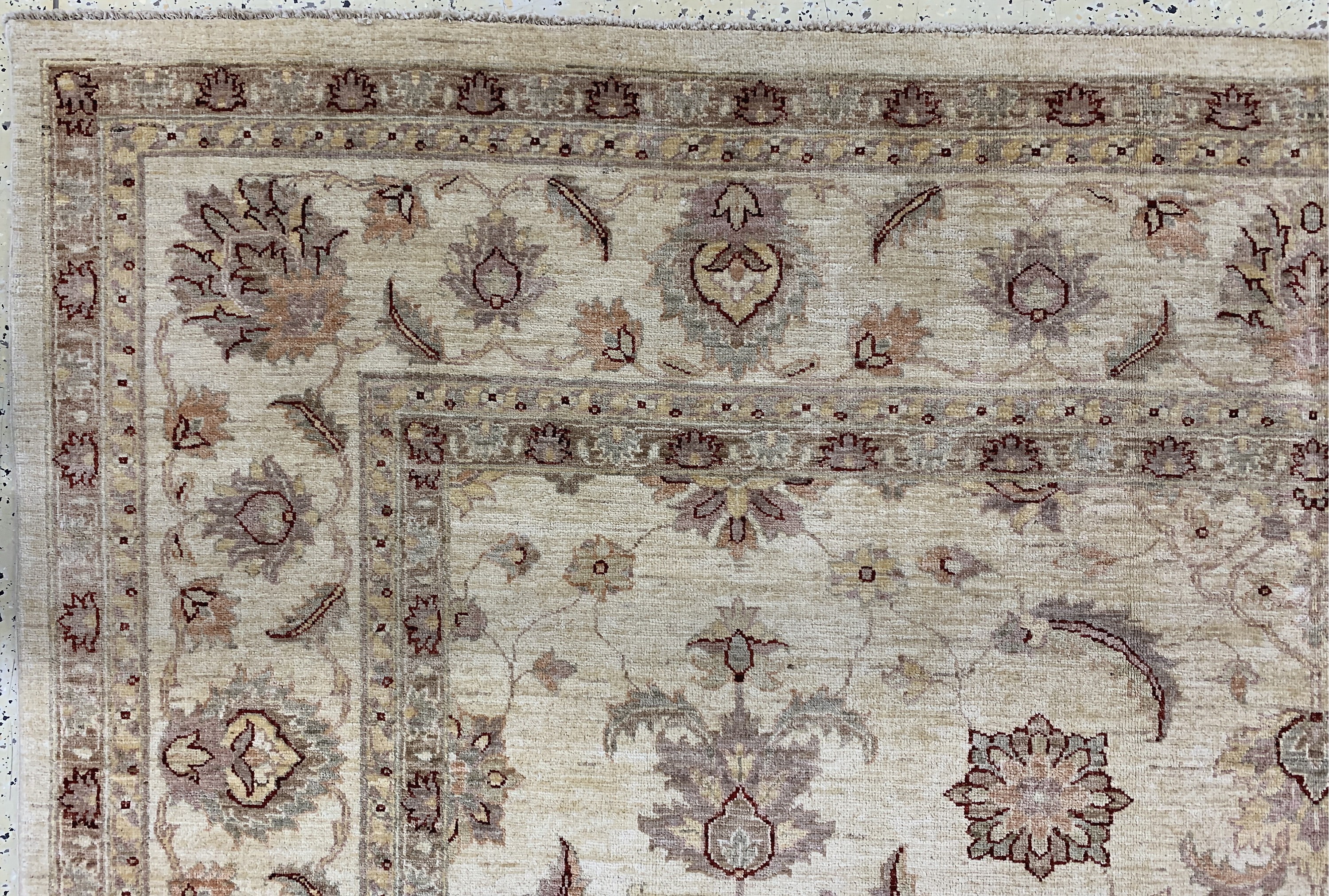 Detail g: Sigler, Pakistan, Ende 20.Jhd, Wolle auf Baumwolle, ca. 356 x 274 cm, EHZ: 1-2