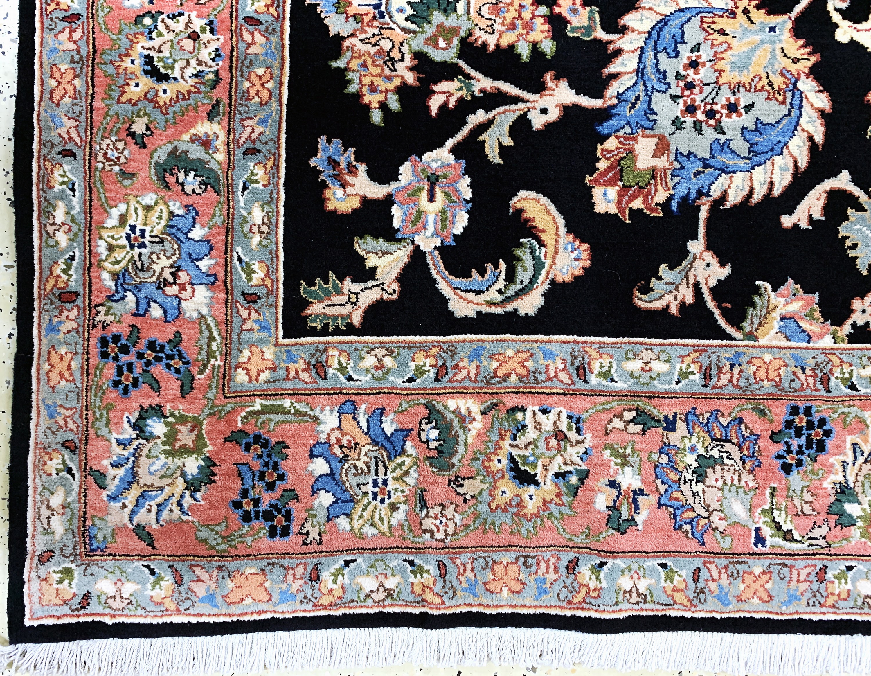 Detail b: Yazd, Persien, Ende 20.Jhd, Wolle auf Baumwolle, ca. 305 x 207 cm, EHZ: 1-2