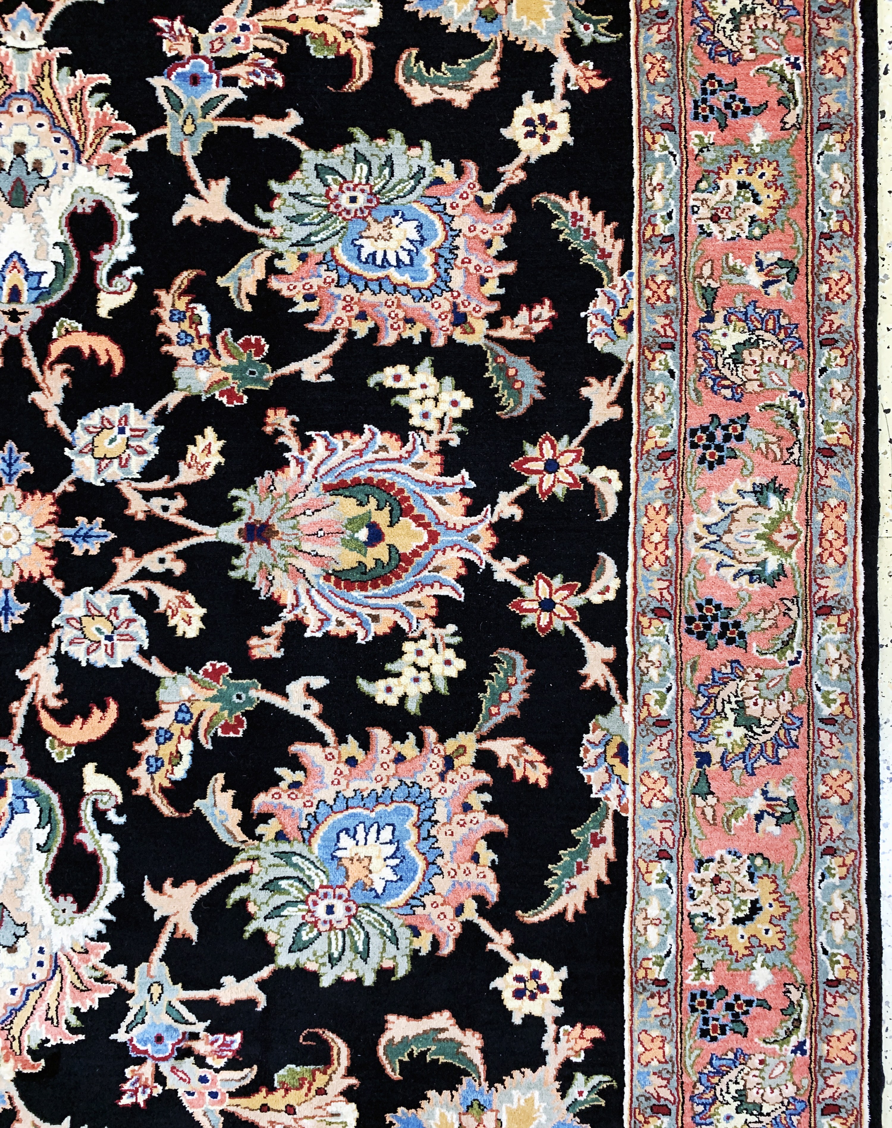 Detail d: Yazd, Persien, Ende 20.Jhd, Wolle auf Baumwolle, ca. 305 x 207 cm, EHZ: 1-2