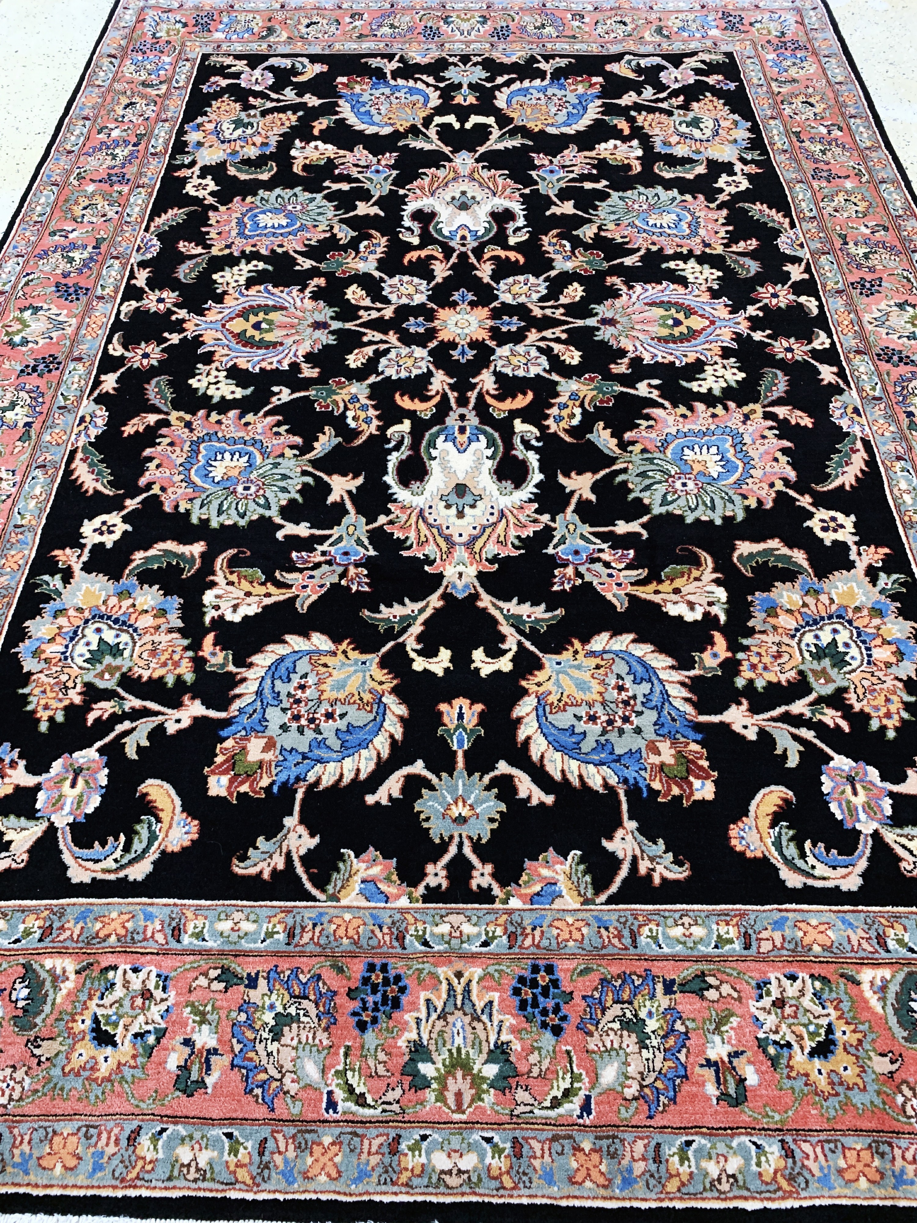 Detail g: Yazd, Persien, Ende 20.Jhd, Wolle auf Baumwolle, ca. 305 x 207 cm, EHZ: 1-2