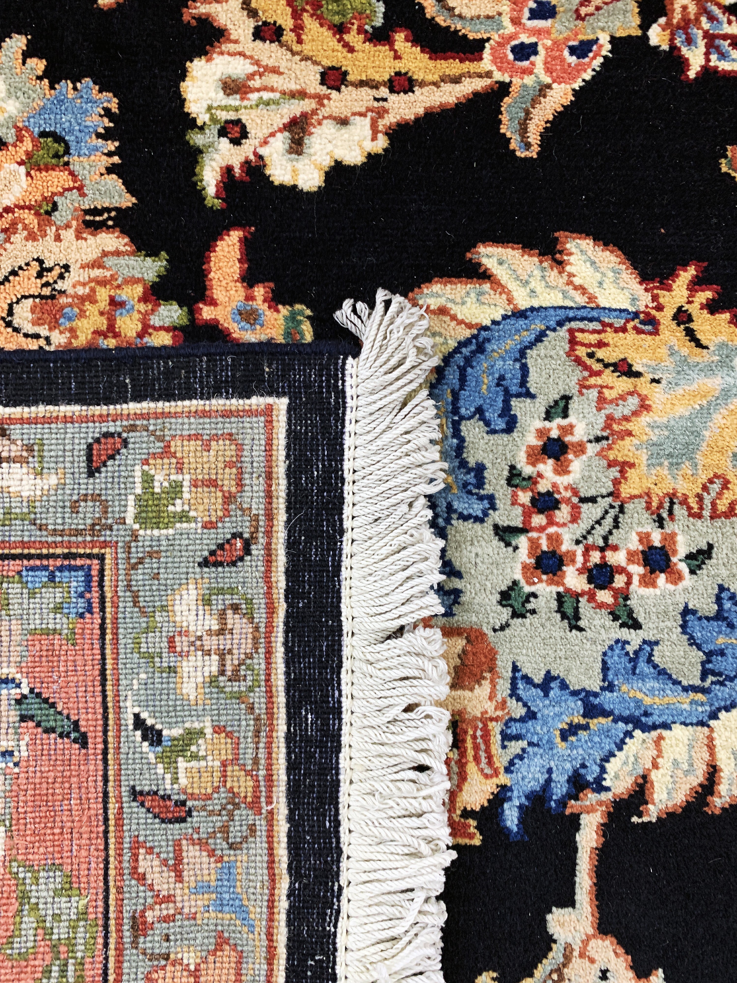 Detail h: Yazd, Persien, Ende 20.Jhd, Wolle auf Baumwolle, ca. 305 x 207 cm, EHZ: 1-2