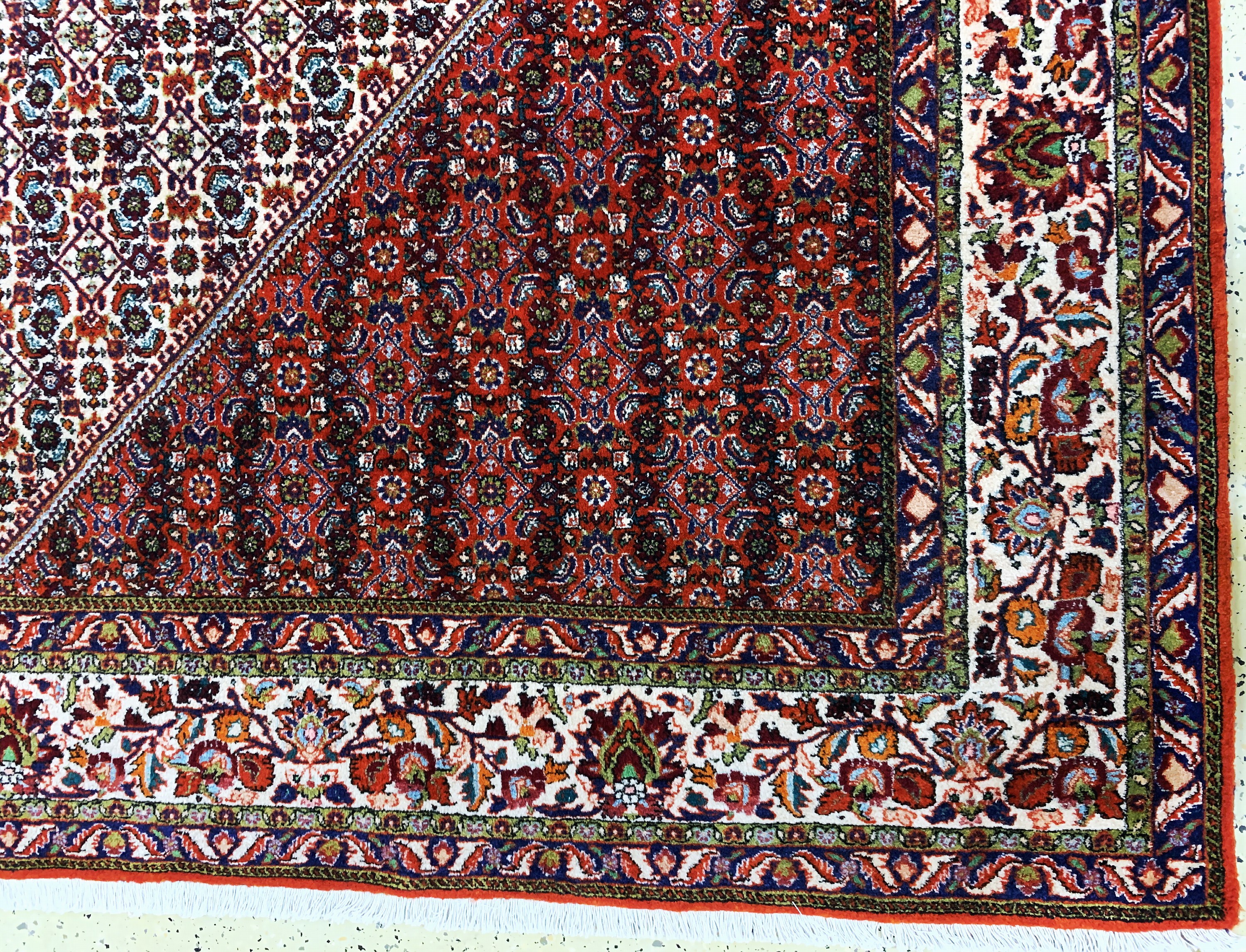 Detail a: Bidjar Kork, Persien, Ende 20.Jhd, Korkwolle auf Baumwolle, ca. 355 x 250 cm, EHZ: 1-2