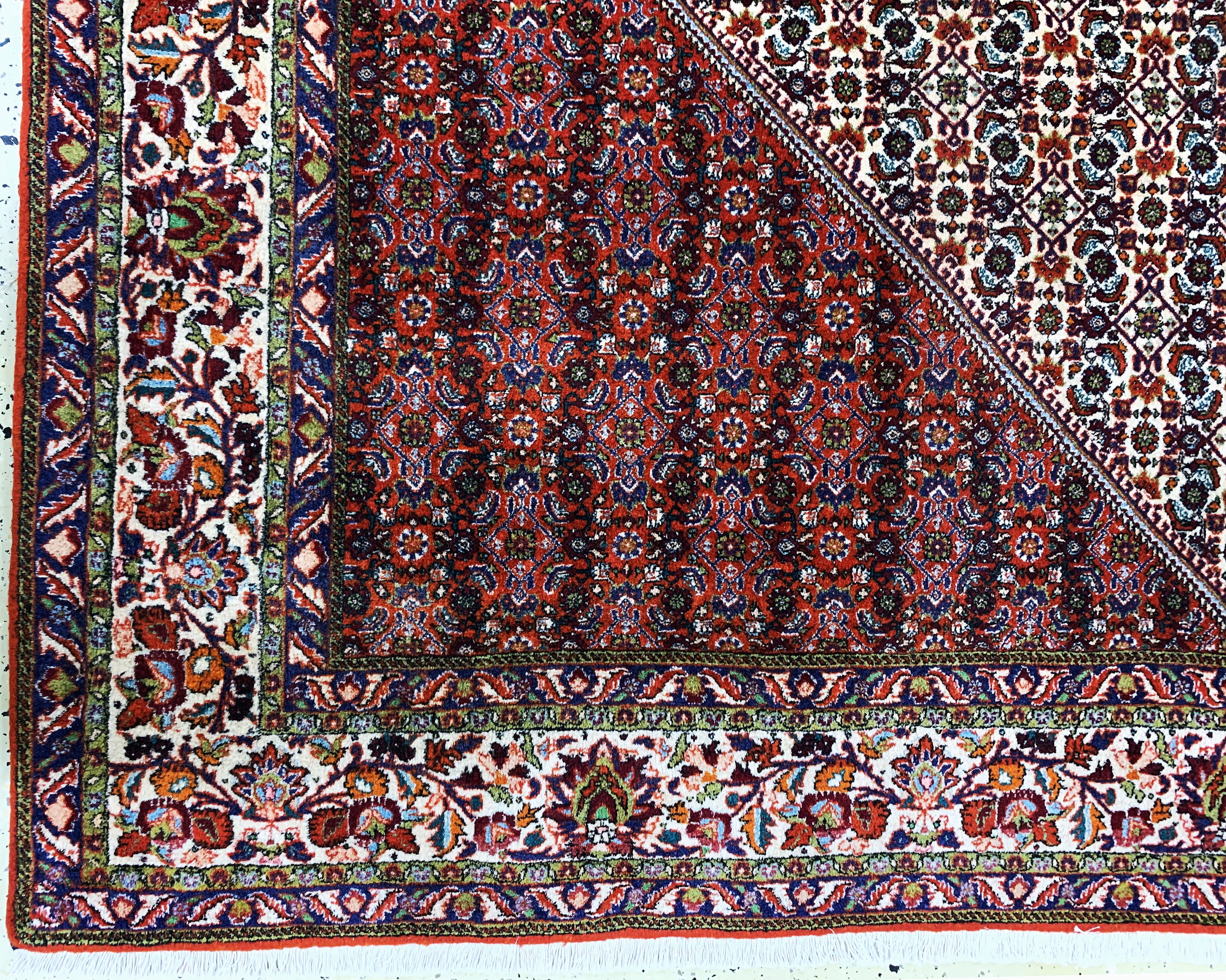 Detail b: Bidjar Kork, Persien, Ende 20.Jhd, Korkwolle auf Baumwolle, ca. 355 x 250 cm, EHZ: 1-2