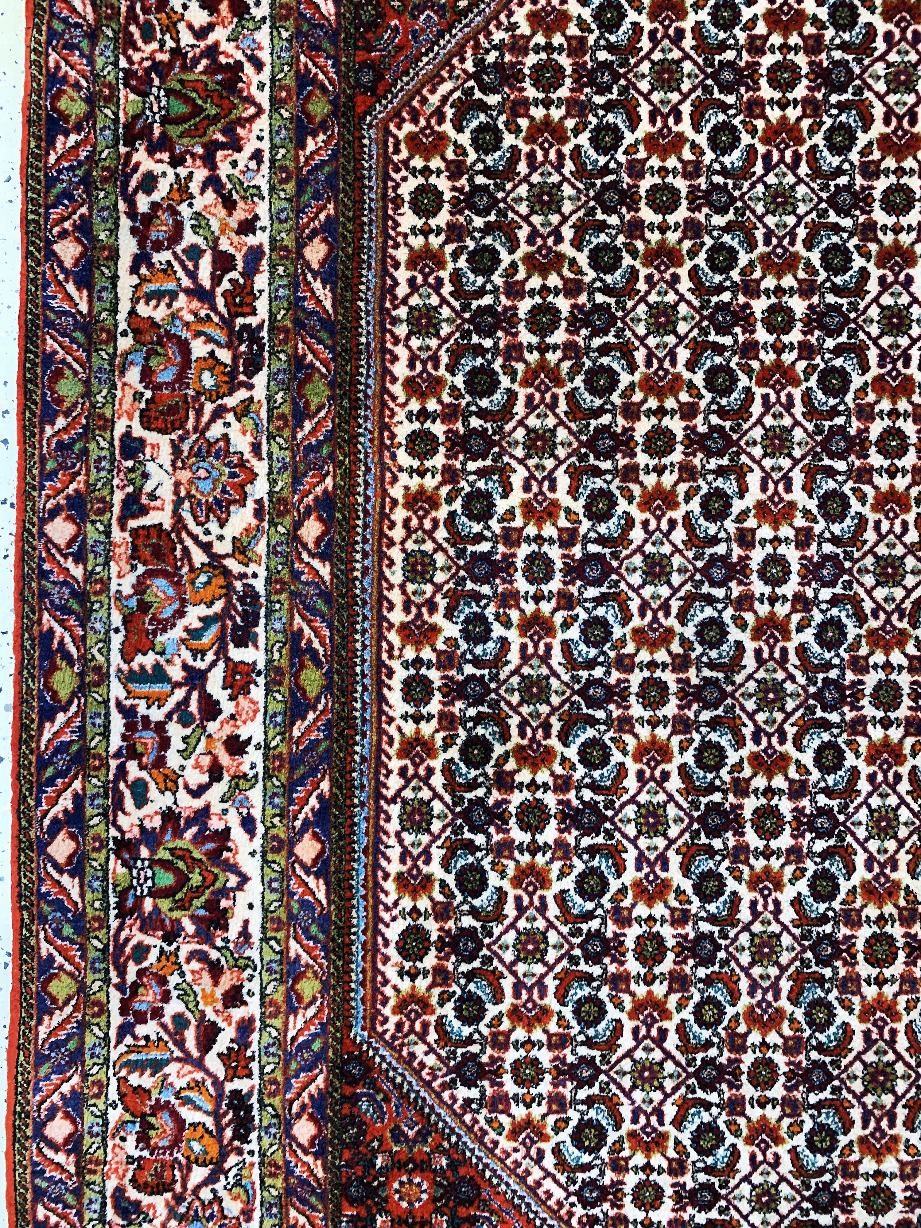 Detail c: Bidjar Kork, Persien, Ende 20.Jhd, Korkwolle auf Baumwolle, ca. 355 x 250 cm, EHZ: 1-2