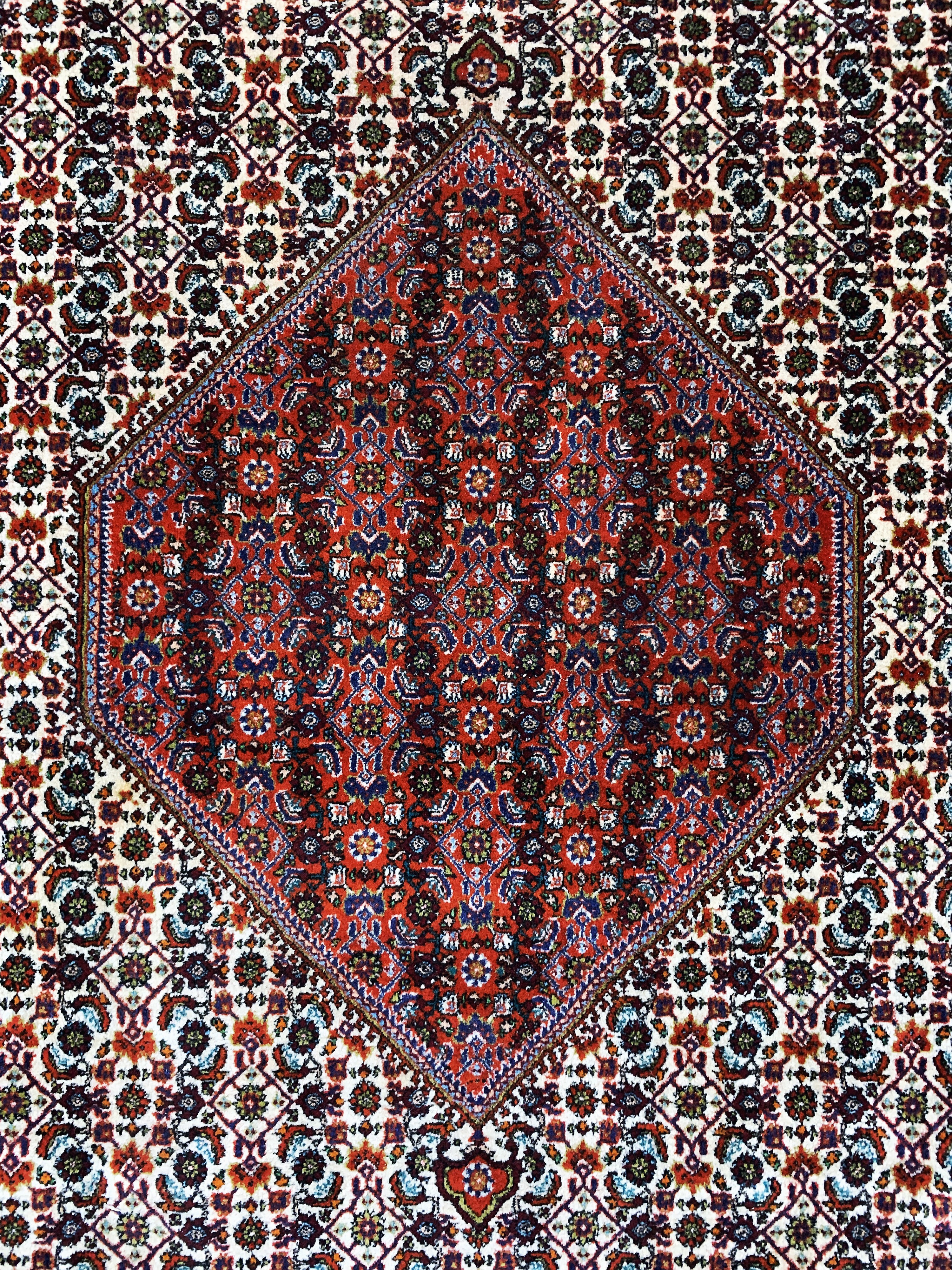 Detail d: Bidjar Kork, Persien, Ende 20.Jhd, Korkwolle auf Baumwolle, ca. 355 x 250 cm, EHZ: 1-2