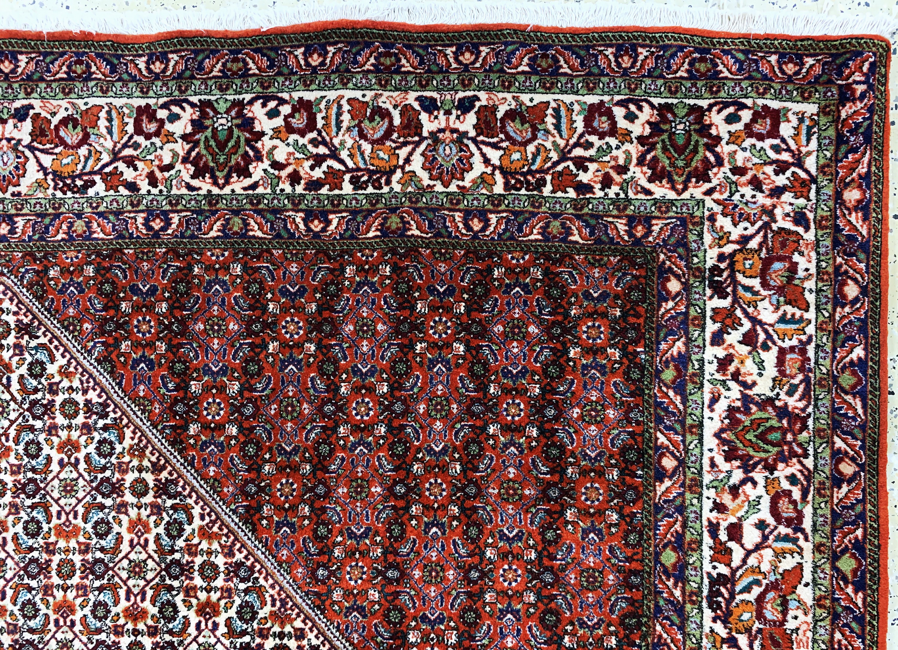 Detail f: Bidjar Kork, Persien, Ende 20.Jhd, Korkwolle auf Baumwolle, ca. 355 x 250 cm, EHZ: 1-2