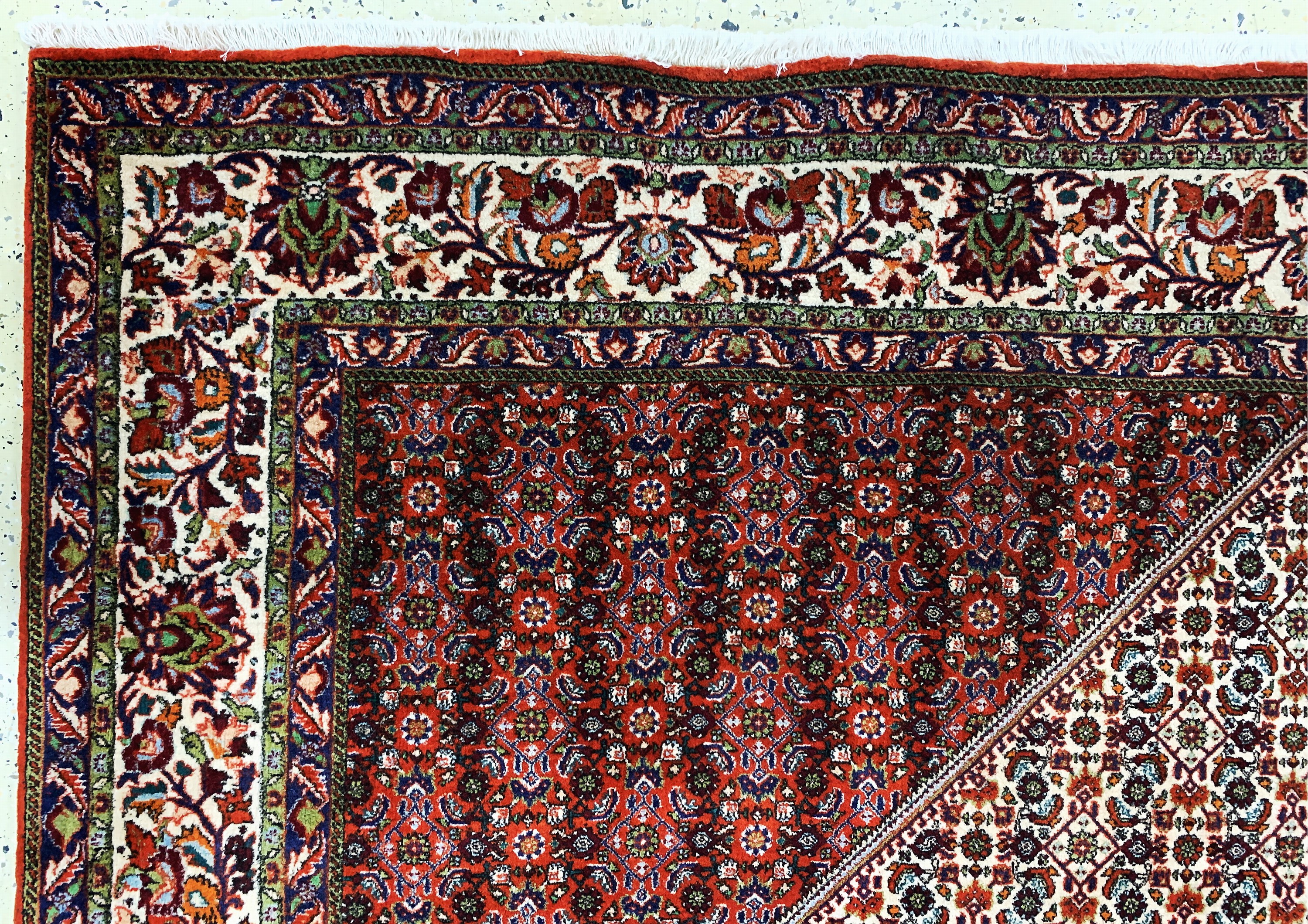 Detail g: Bidjar Kork, Persien, Ende 20.Jhd, Korkwolle auf Baumwolle, ca. 355 x 250 cm, EHZ: 1-2