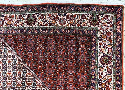 27128285f - Bidjar Kork, Persien, Ende 20.Jhd, Korkwolle auf Baumwolle, ca. 355 x 250 cm, EHZ: 1-2 ...