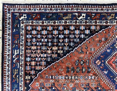 27128286f - Yalameh, Persien, Ende 20.Jhd, Wolle auf Wolle, ca. 300 x 196 cm, EHZ: 1-2 ...