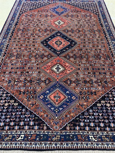 27128286g - Yalameh, Persien, Ende 20.Jhd, Wolle auf Wolle, ca. 300 x 196 cm, EHZ: 1-2 ...