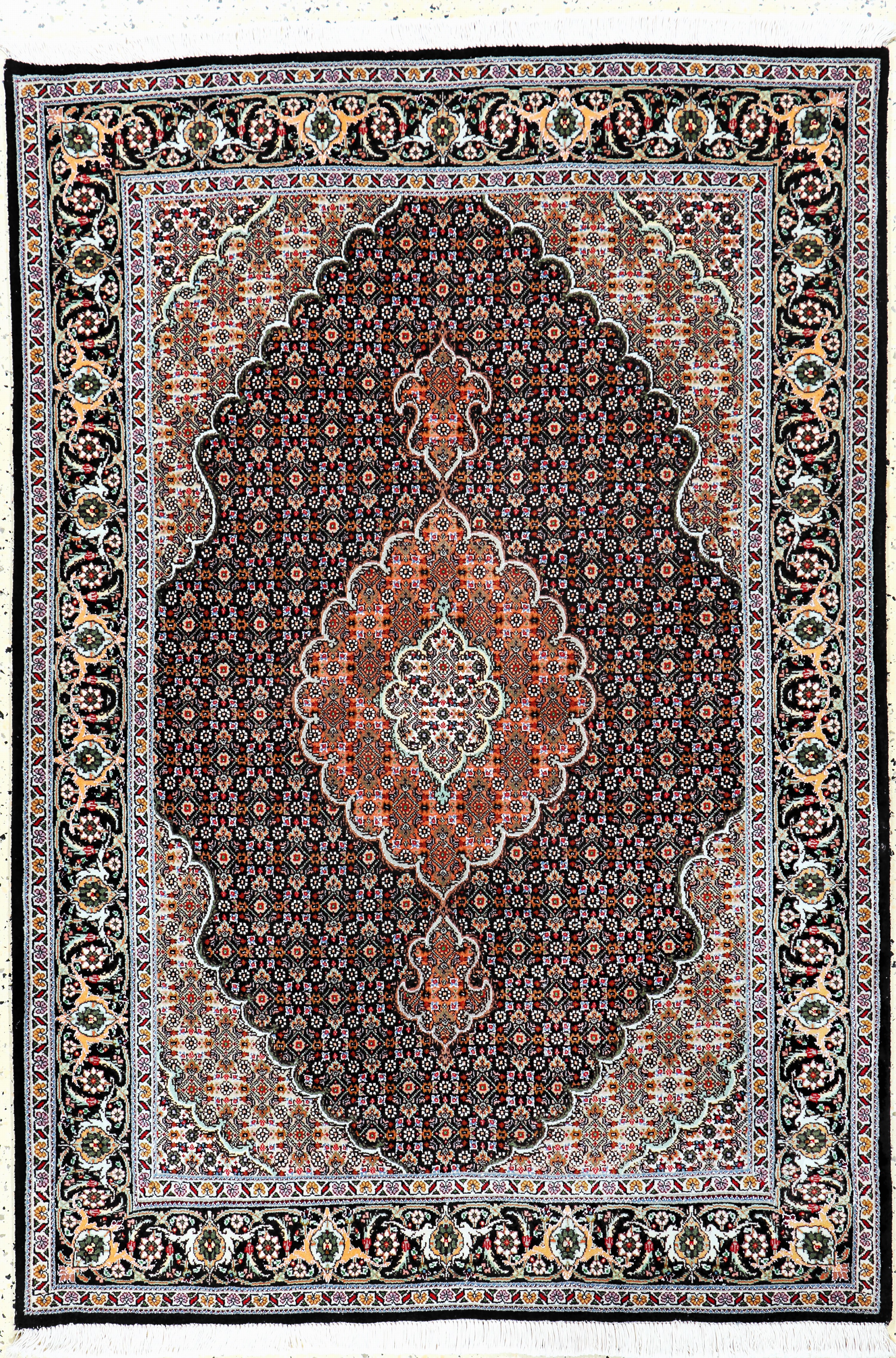 Image 27128345 - Täbriz fein(50 Raj), Persien, Ende 20.Jhd, Korkwolle mit Seide, ca. 155 x 106 cm, ca. ...