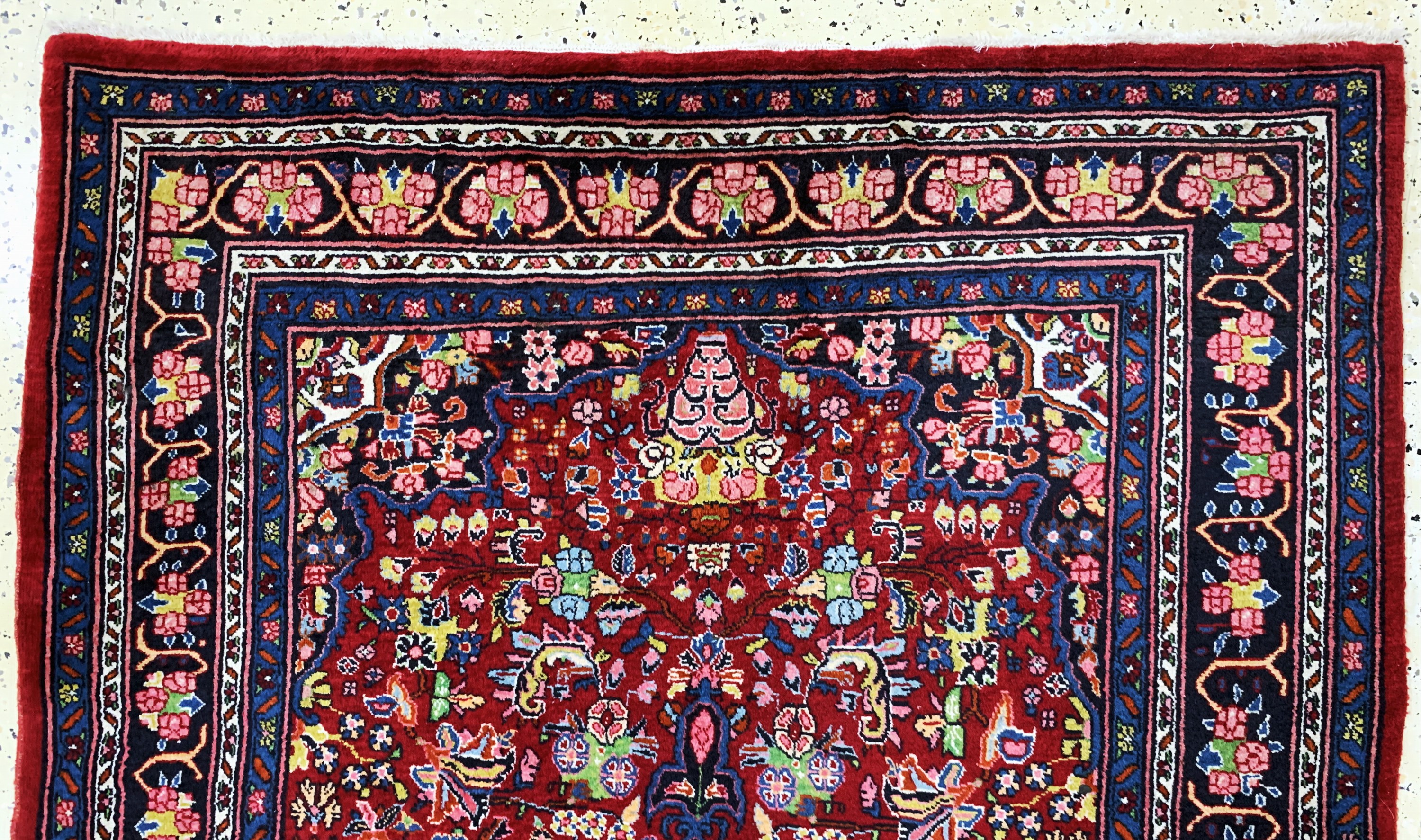 Detail a: Bidjar alt, Persien, Mitte 20.Jhd, Wolle auf Baumwolle, ca. 200 x 138 cm, EHZ: 2