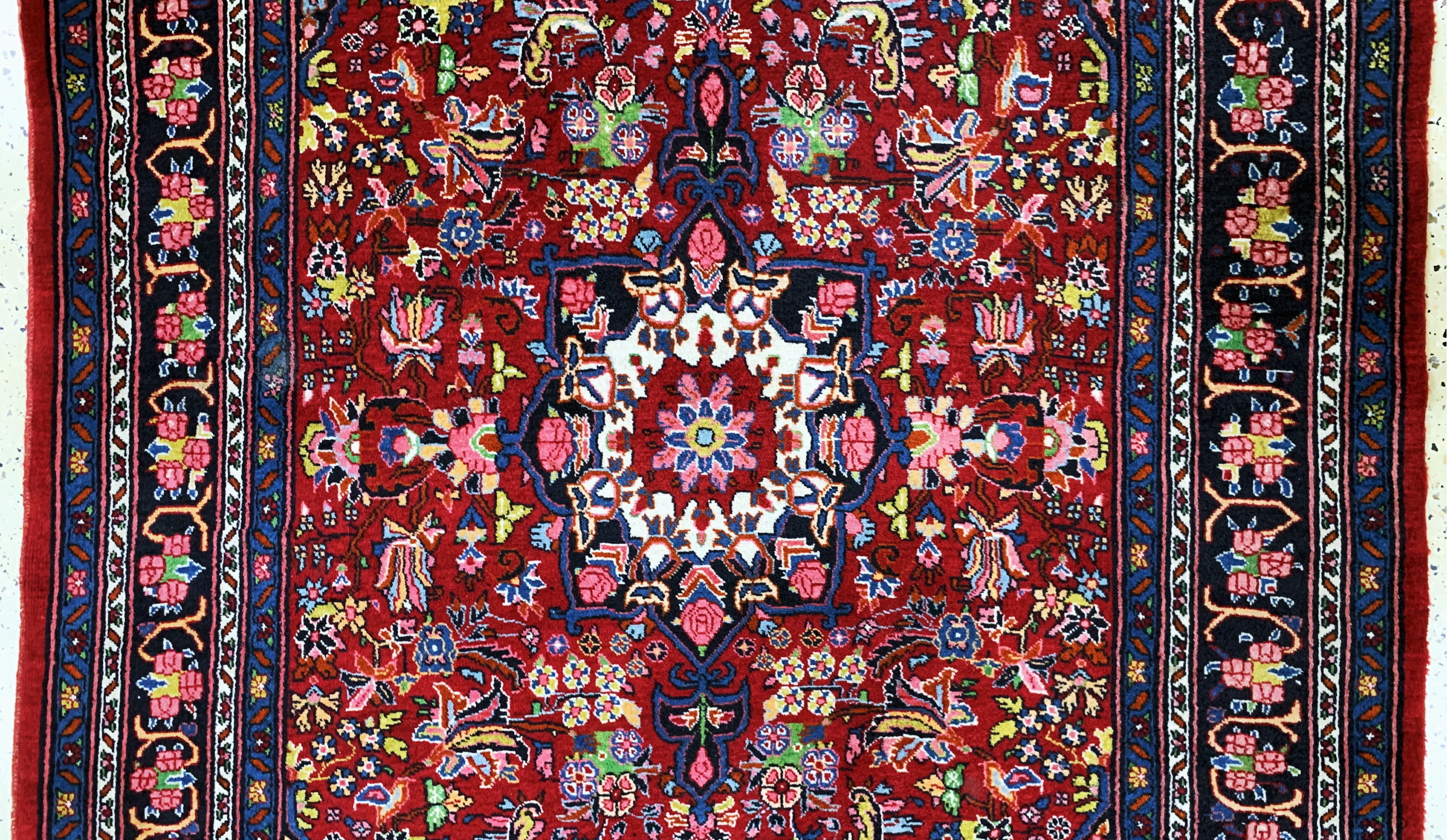 Detail b: Bidjar alt, Persien, Mitte 20.Jhd, Wolle auf Baumwolle, ca. 200 x 138 cm, EHZ: 2