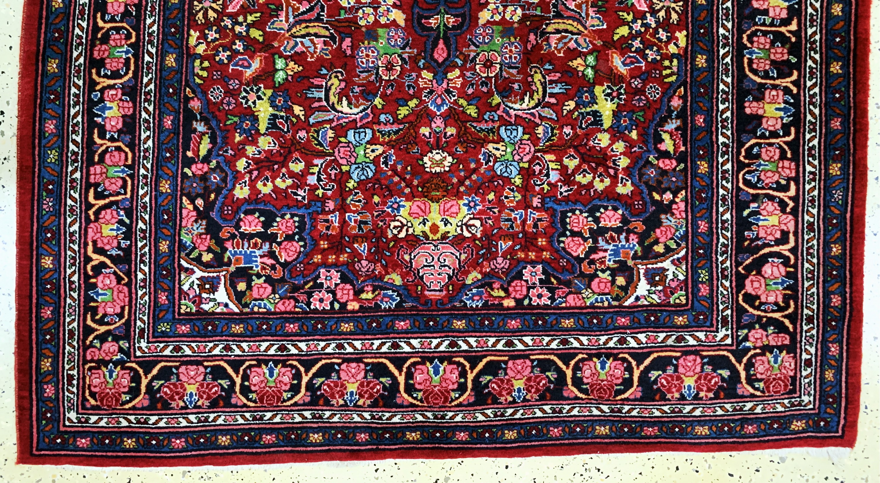 Detail c: Bidjar alt, Persien, Mitte 20.Jhd, Wolle auf Baumwolle, ca. 200 x 138 cm, EHZ: 2