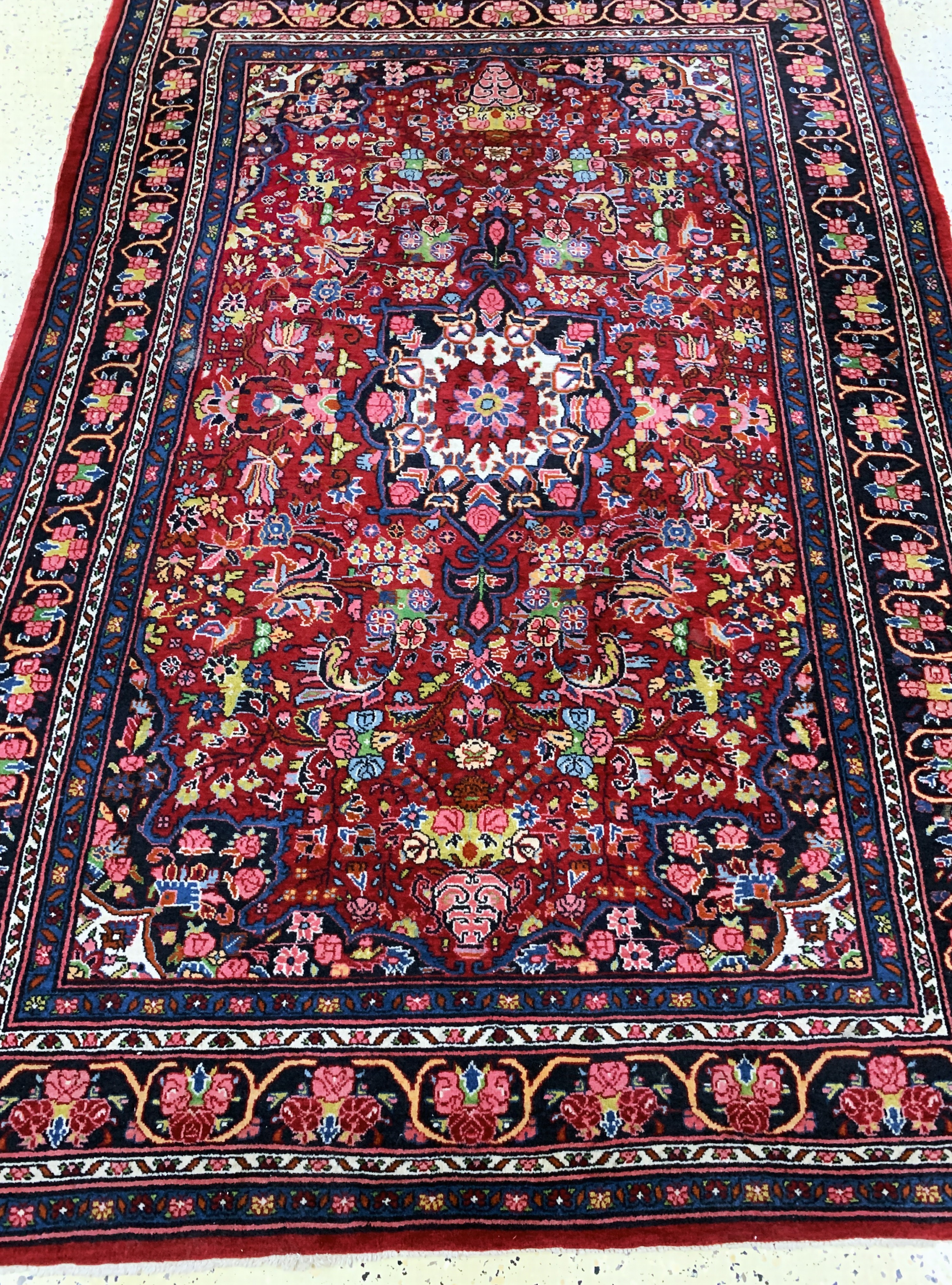 Detail d: Bidjar alt, Persien, Mitte 20.Jhd, Wolle auf Baumwolle, ca. 200 x 138 cm, EHZ: 2