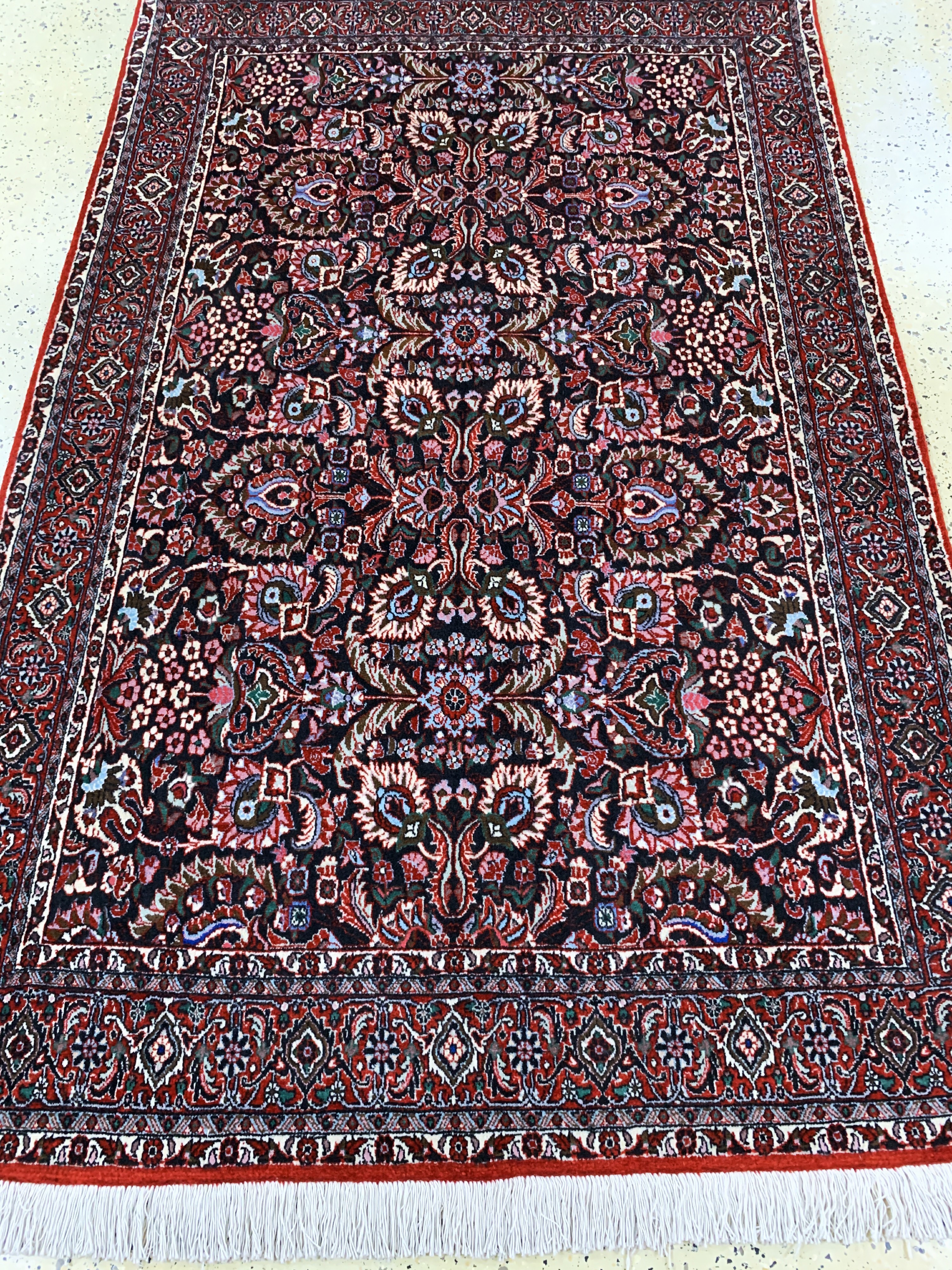 Detail d: Bidjar Kork fein, Persien, Ende 20.Jhd, Korkwolle auf Baumwolle, ca. 205 x 130 cm, EHZ:(nahezu neuwertig)