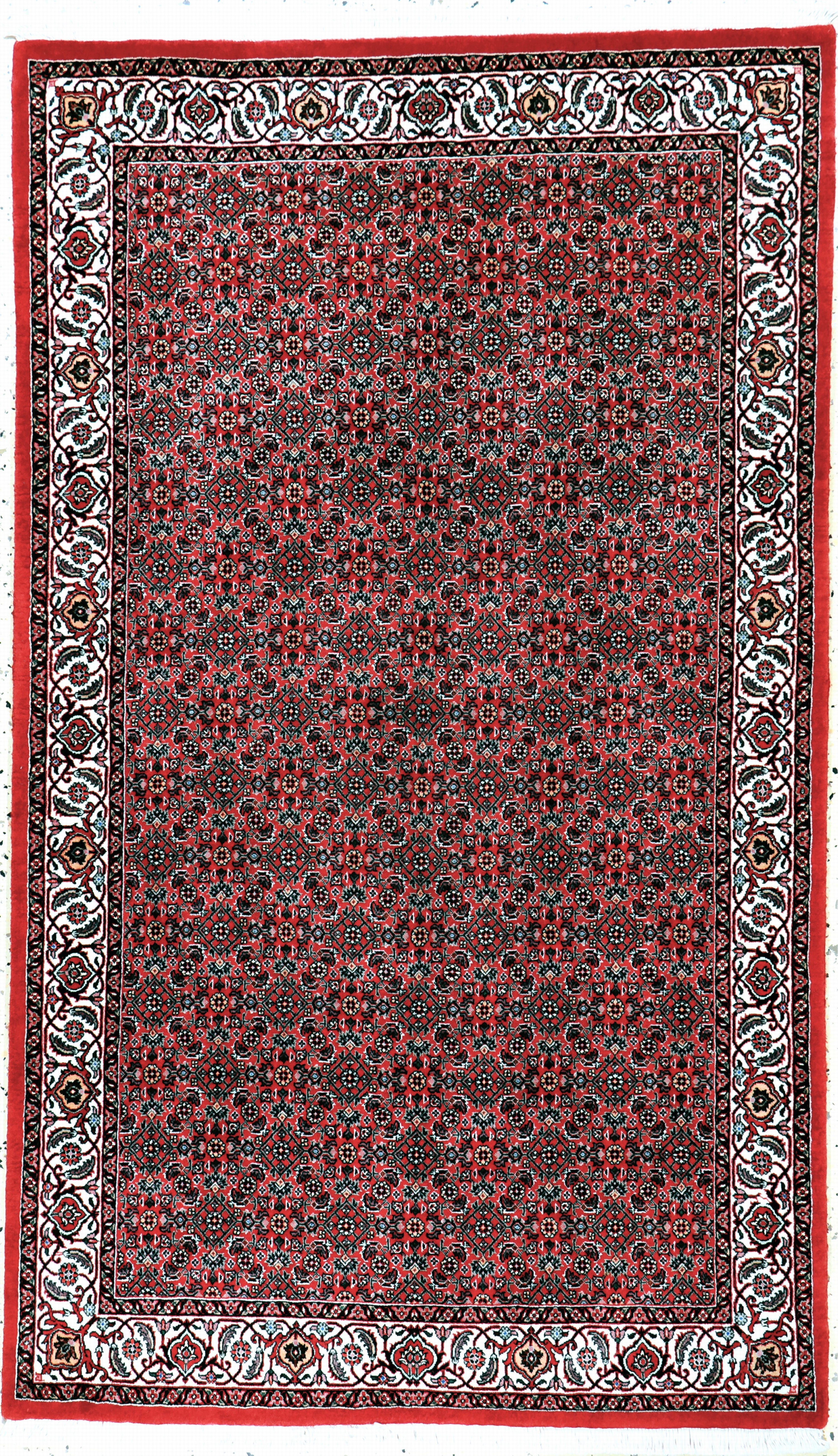 Image 27128350 - Bidjar Kork fein, Persien, Ende 20.Jhd, Korkwolle mit Seide, ca. 186 x 110 cm, ...